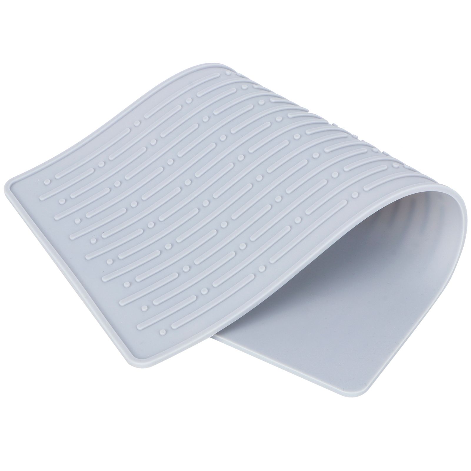 Silicone Draining Pad Non Slip Soda Bottles Drying Rack Mat Kitchen view 2