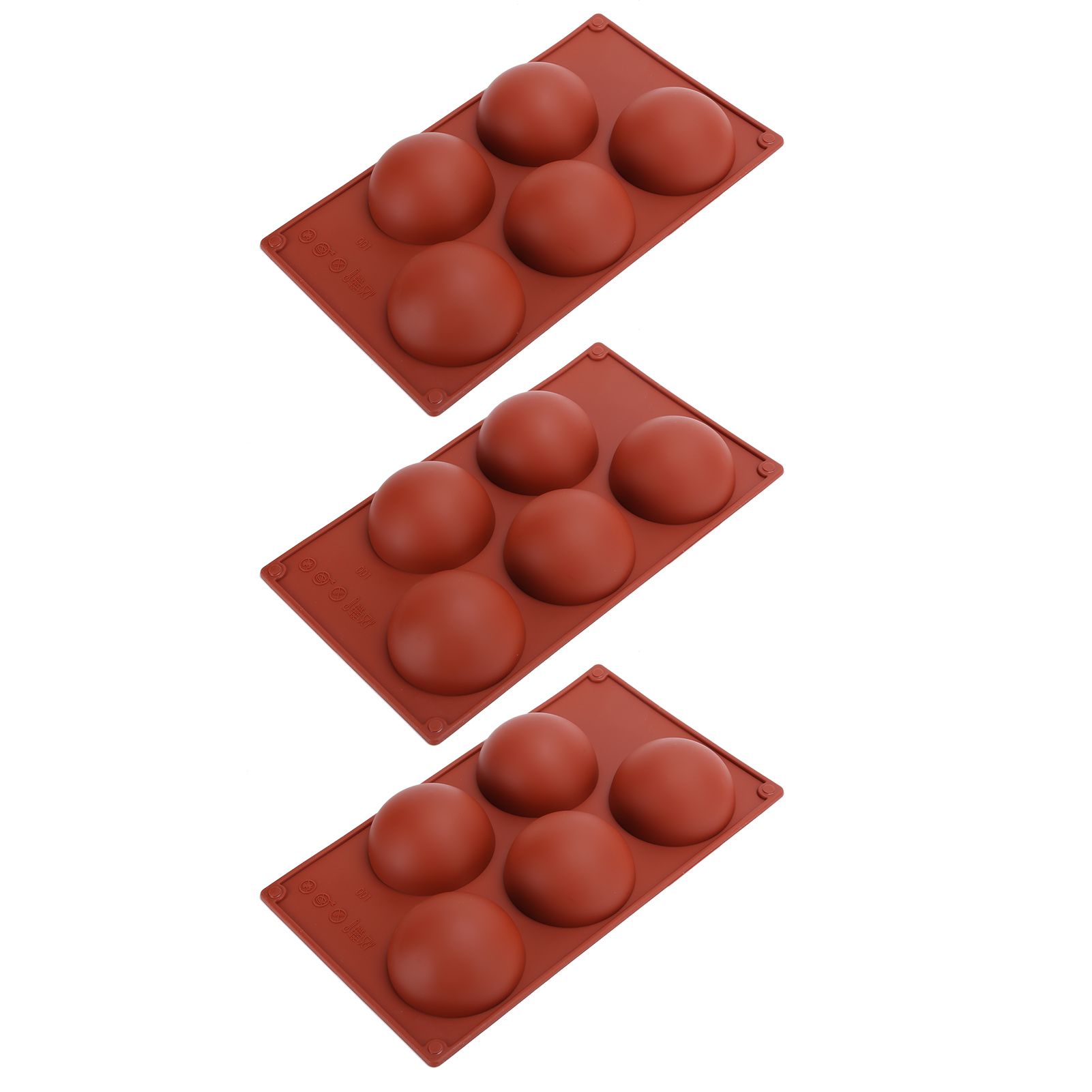 3PCS Semi Sphere Silicone Mold Baking Mold for DIY Making Hot Chocolate Mousse view 5