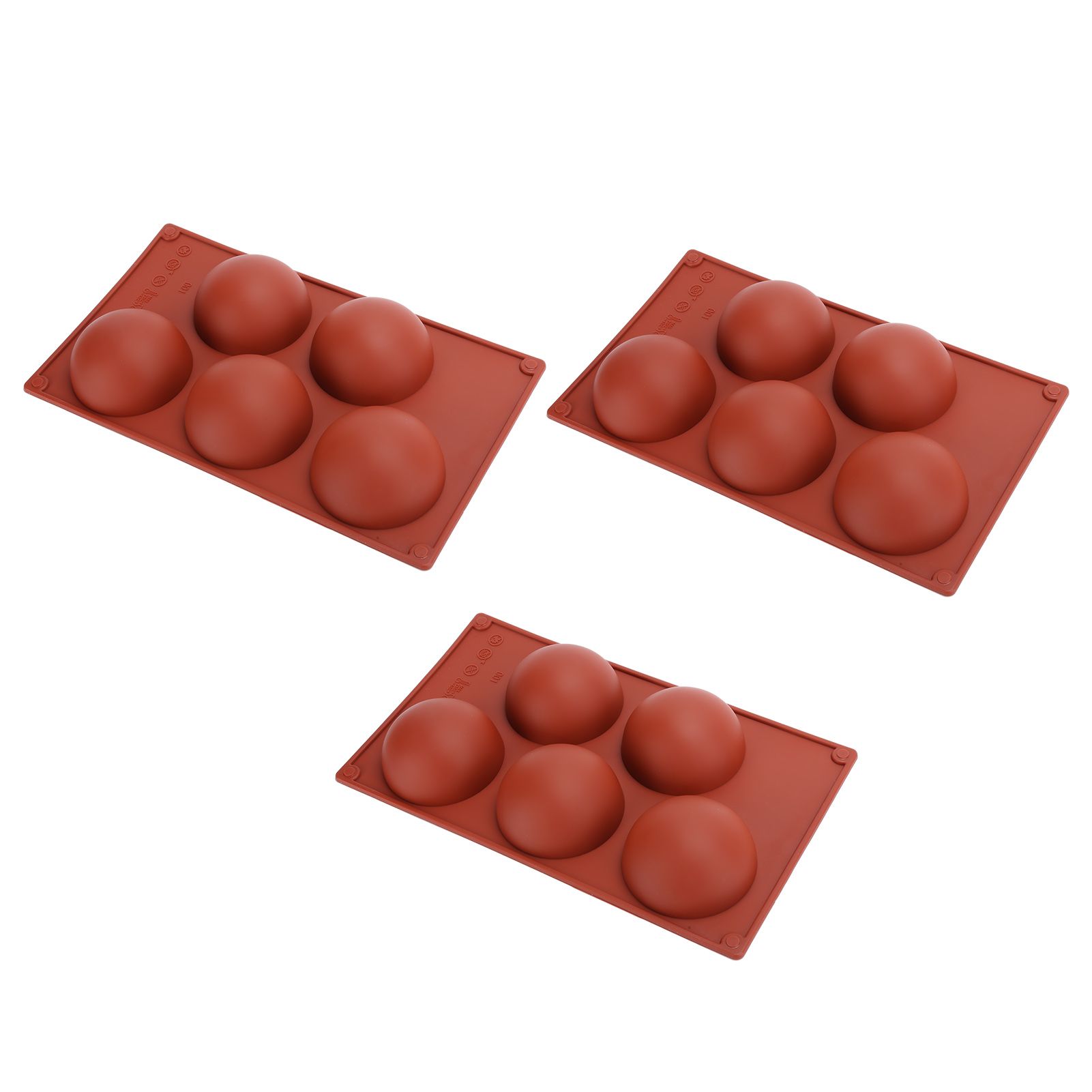 3PCS Semi Sphere Silicone Mold Baking Mold for DIY Making Hot Chocolate Mousse view 7