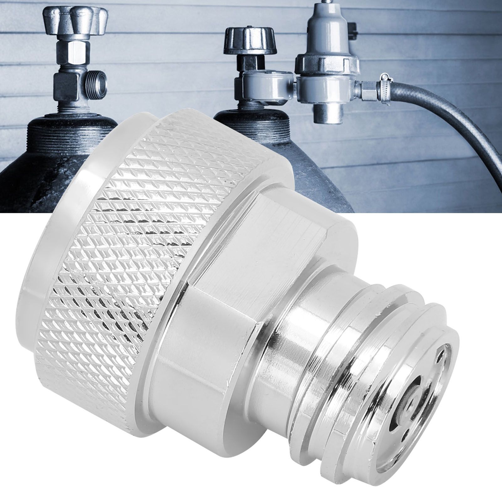 Soda Adapter with Wrench Copper Electroplating Brass CO2 Cylinder Conversion view 10