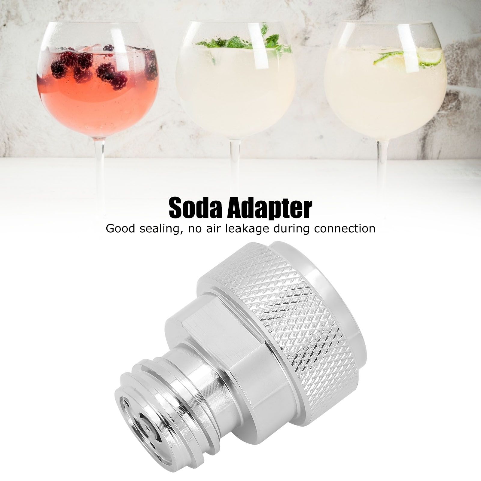 Soda Adapter with Wrench Copper Electroplating Brass CO2 Cylinder Conversion view 14