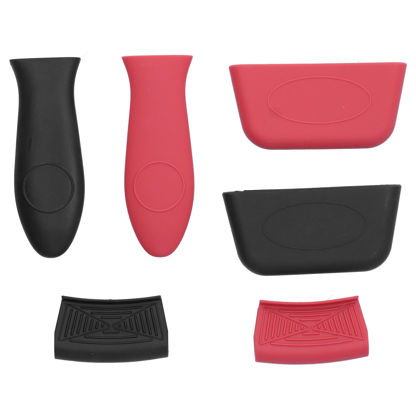 6Pcs set Pot Handle Sleeve Holder Thicken Silicone AntiScalding Kit Kitchen view 8
