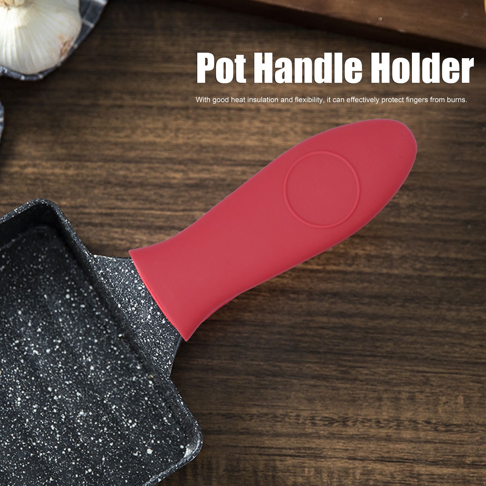 6Pcs set Pot Handle Cover Sleeve Pan Handle Holder Kit Anti Scalding Kitchen view 12