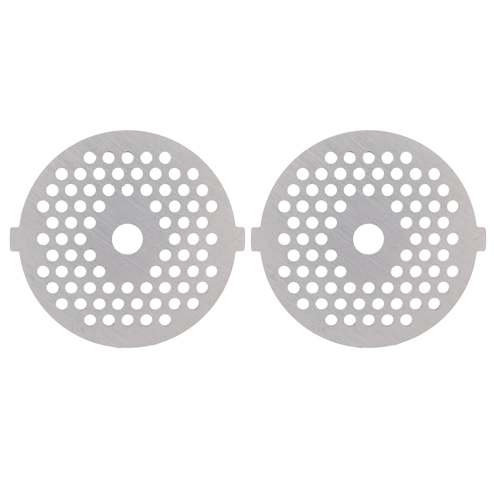 2Pcs Electric Mincer Blade Stainless Steel Grinding Plate Round Hole for 5#/B