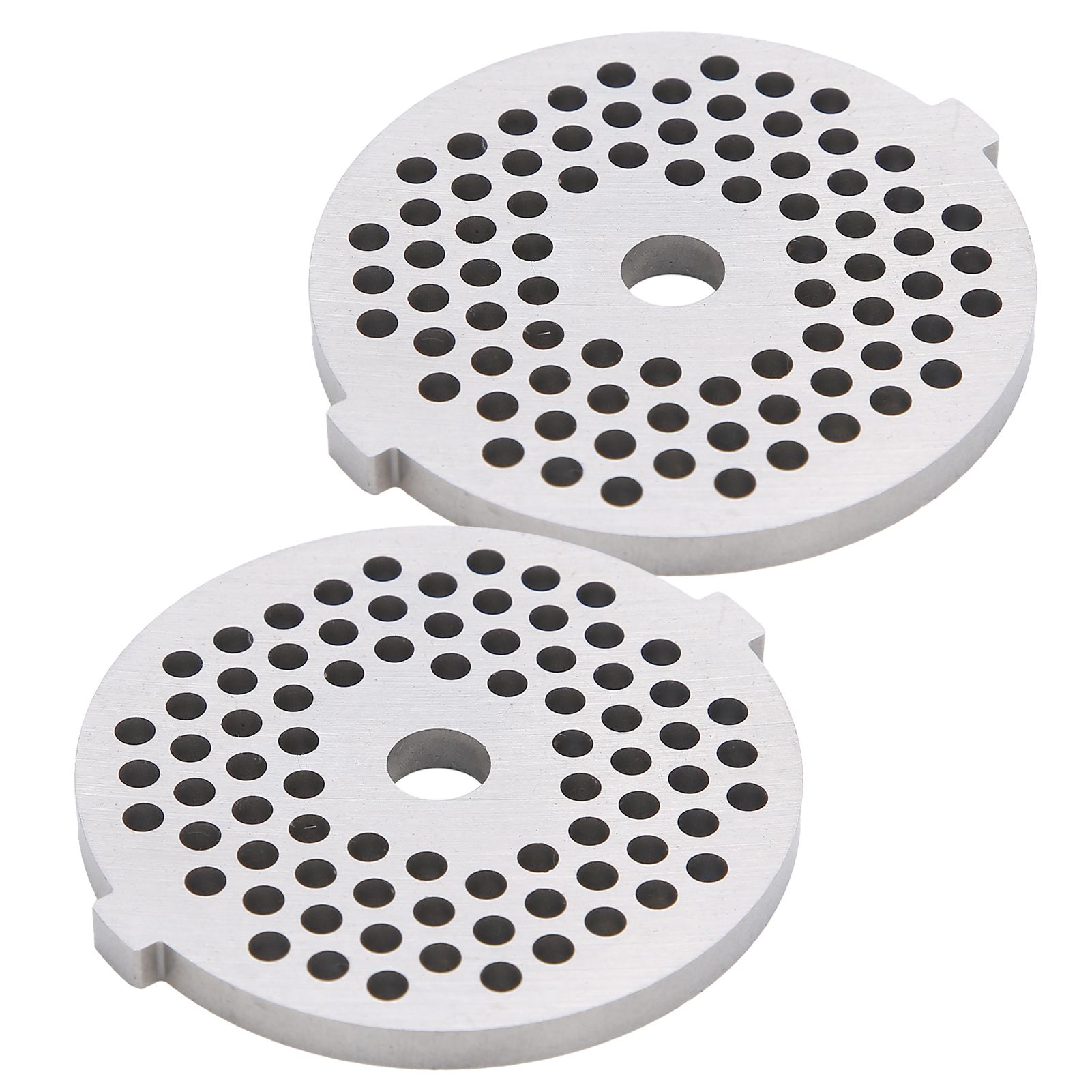 2Pcs Electric Mincer Blade Stainless Steel Grinding Plate Round Hole for 5#/B view 2