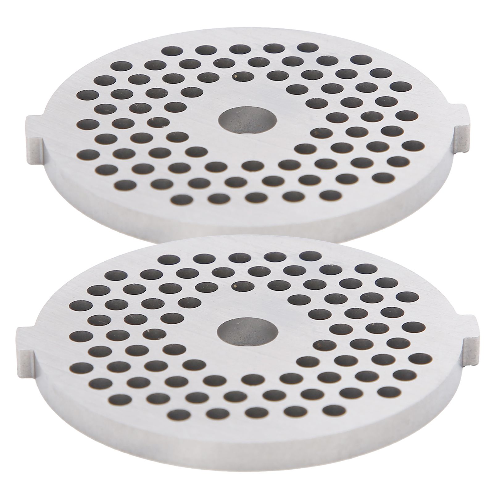 2Pcs Electric Mincer Blade Stainless Steel Grinding Plate Round Hole for 5#/B view 5