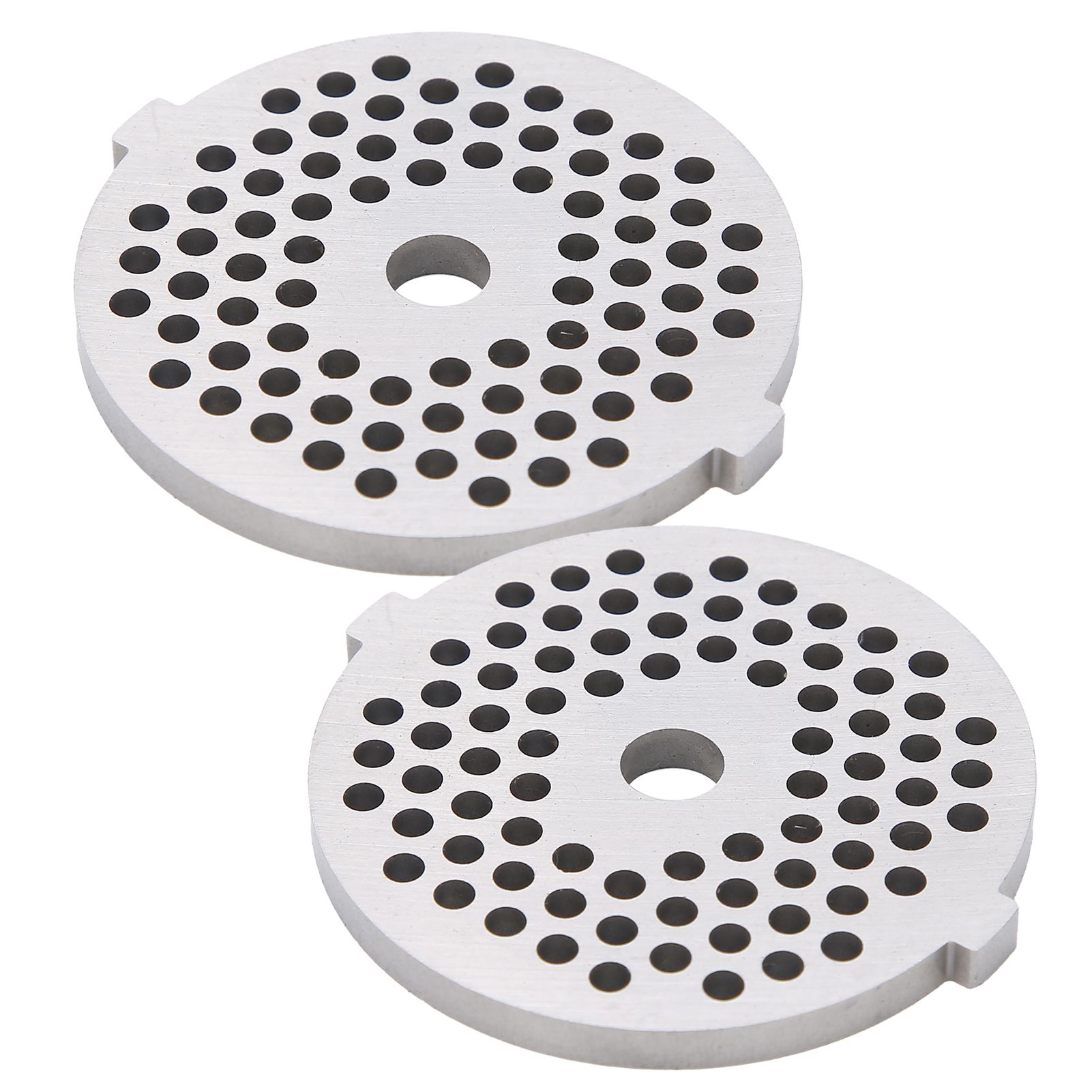 2Pcs Electric Mincer Blade Stainless Steel Grinding Plate Round Hole for 5#/B view 8