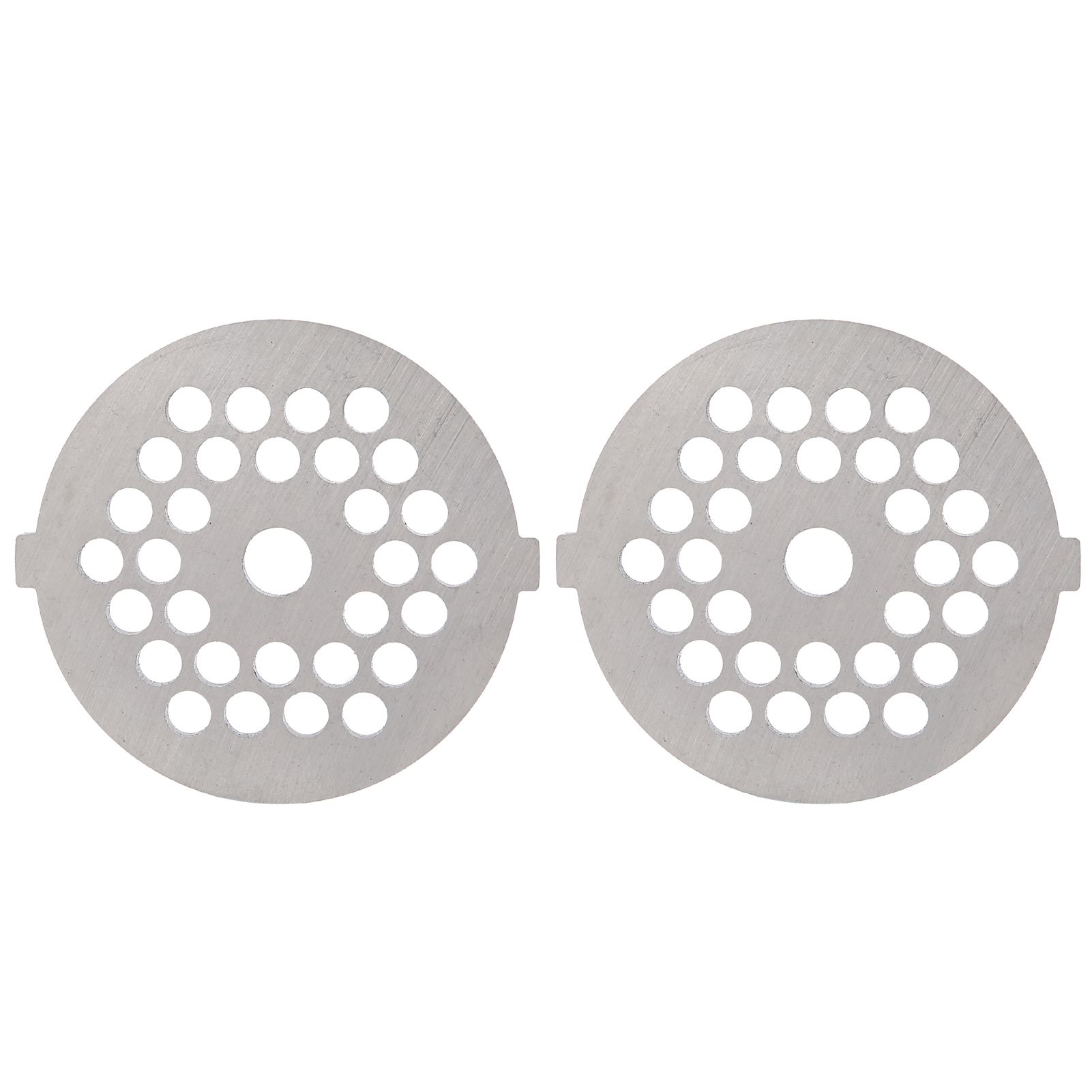 2Pcs Electric Mincer Blade Stainless Steel Grinding Plate Round Hole for 5#/B