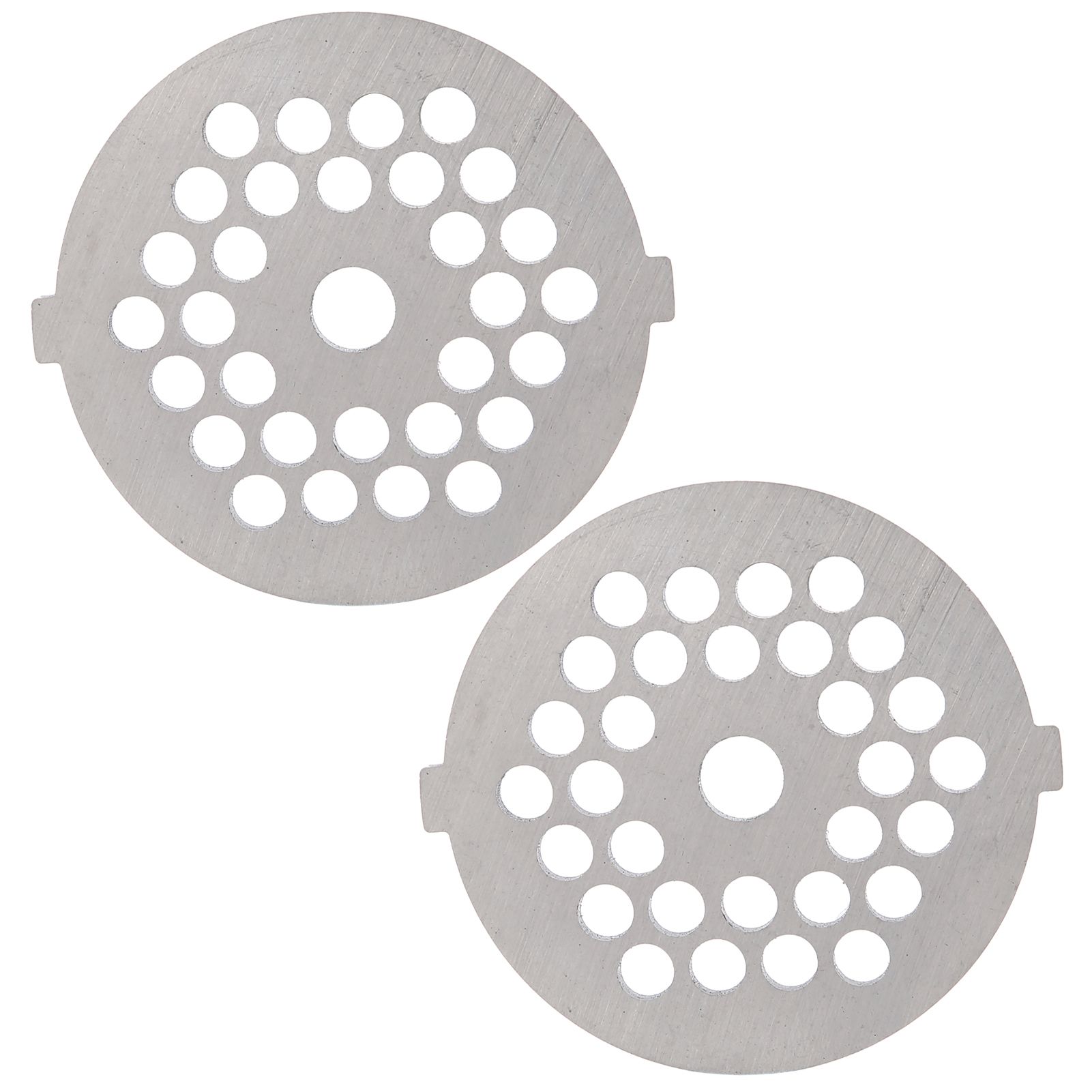 2Pcs Electric Mincer Blade Stainless Steel Grinding Plate Round Hole for 5#/B view 7