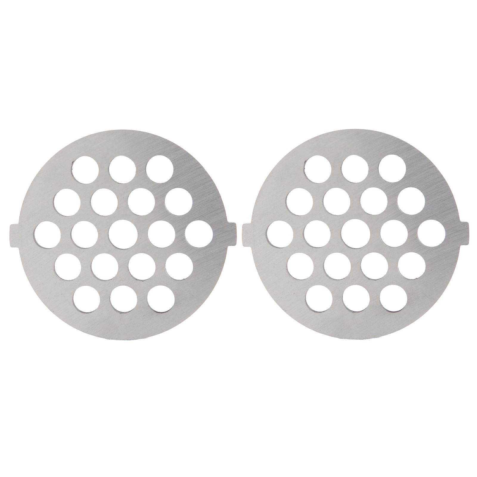 2Pcs Electric Mincer Blade Stainless Steel Grinding Plate Round Hole for 5#/B