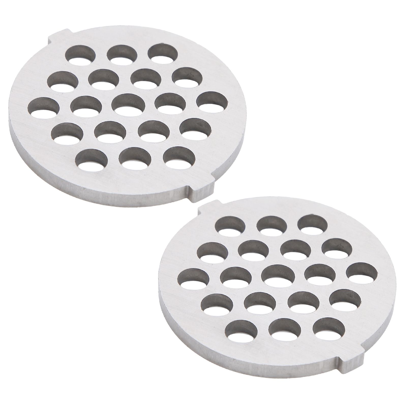 2Pcs Electric Mincer Blade Stainless Steel Grinding Plate Round Hole for 5#/B view 7