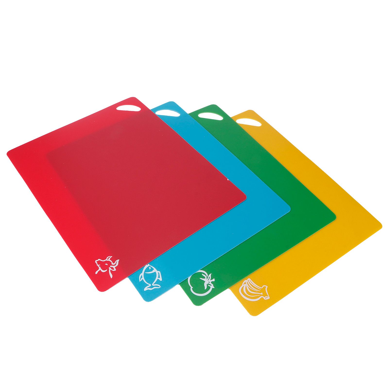 4pcs PP Flexible Kitchen Cutting Board Non Slip Cutting Board for Vegetable view 2