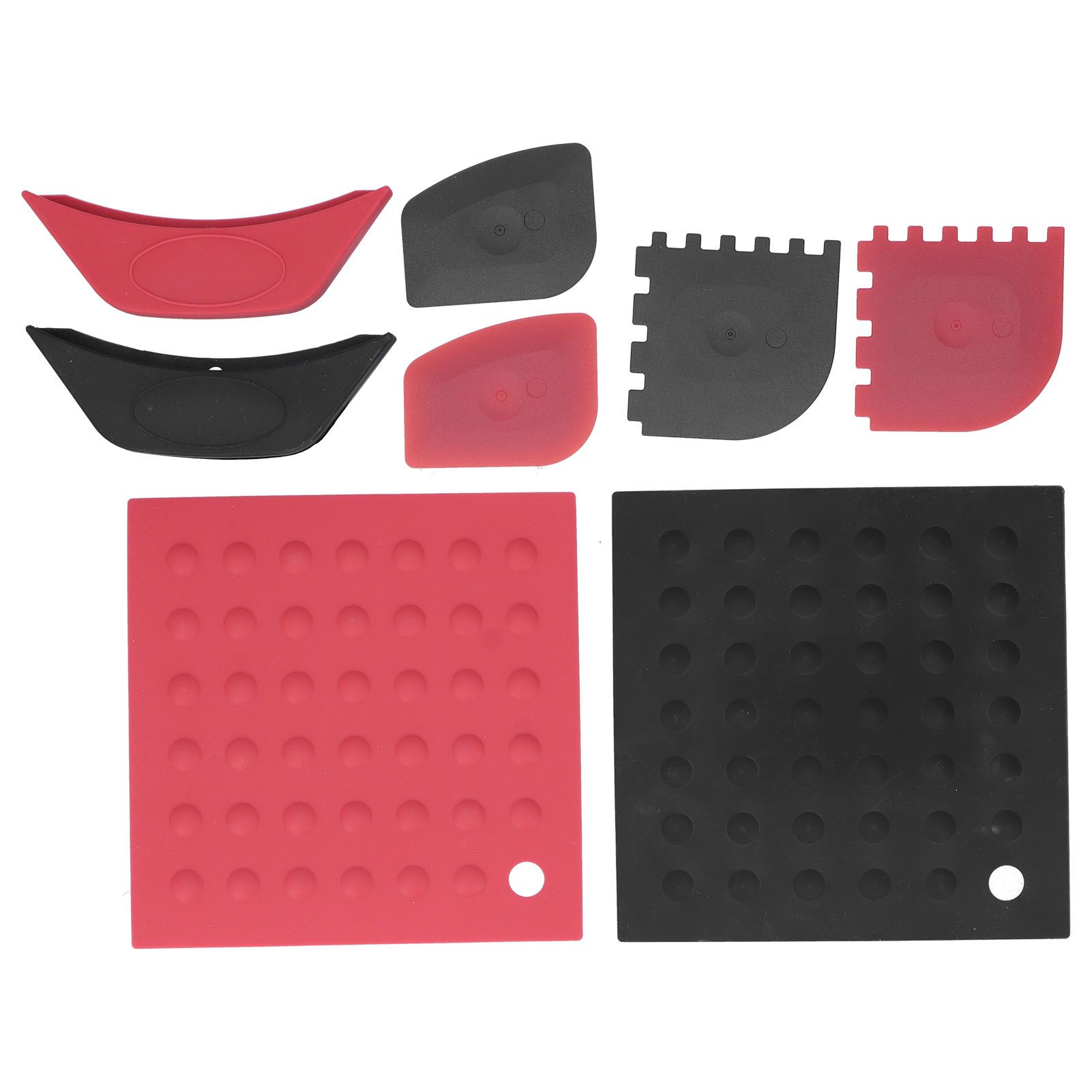 8Pcs/Set Pot Holder Scraper Pan Handle Kit Silicone Anti-Scalding Accessory