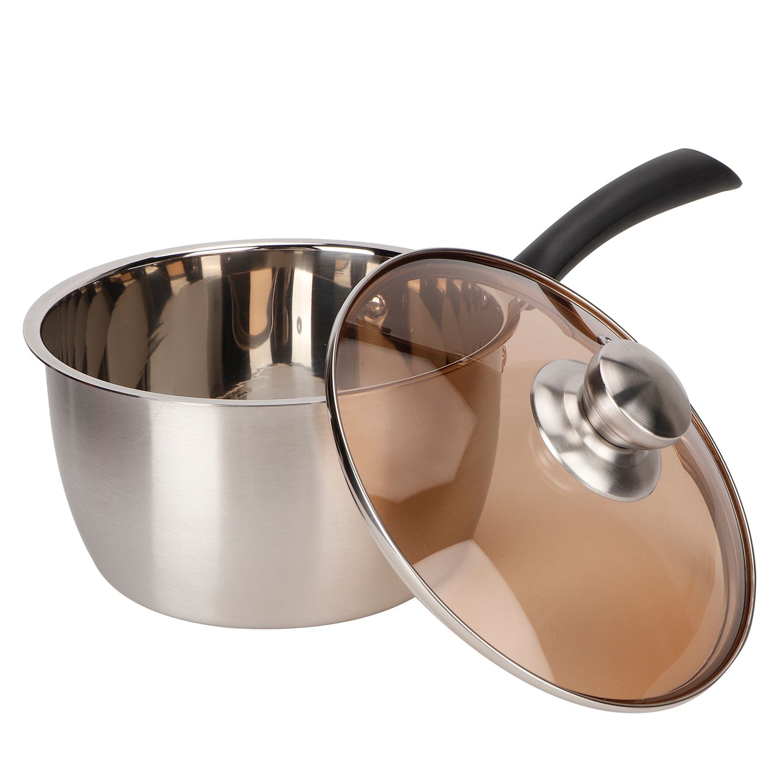 Small Soup Pot Thickened Compound Steel NonMagnetic Single Handle Cooking view 4