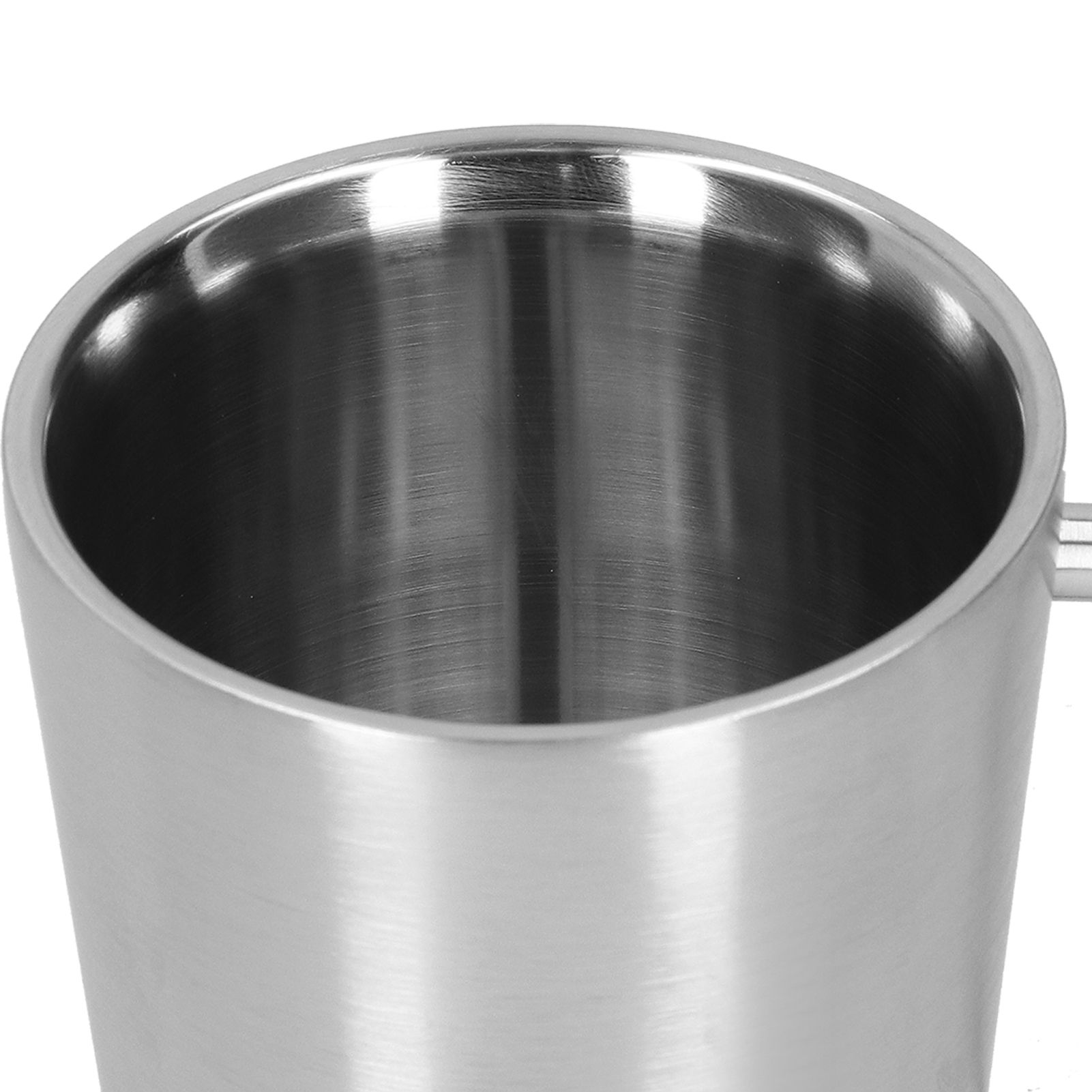 340ml 304 Stainless Steel Beer Mug Coffee Water Cup with Handgrip Double Wall view 11