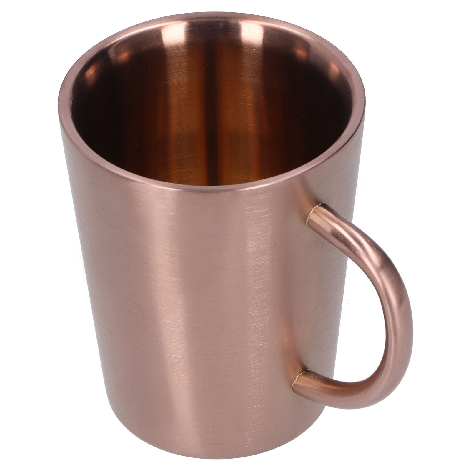 340ml 304 Stainless Steel Beer Mug Coffee Water Cup with Handgrip Double Wall view 2