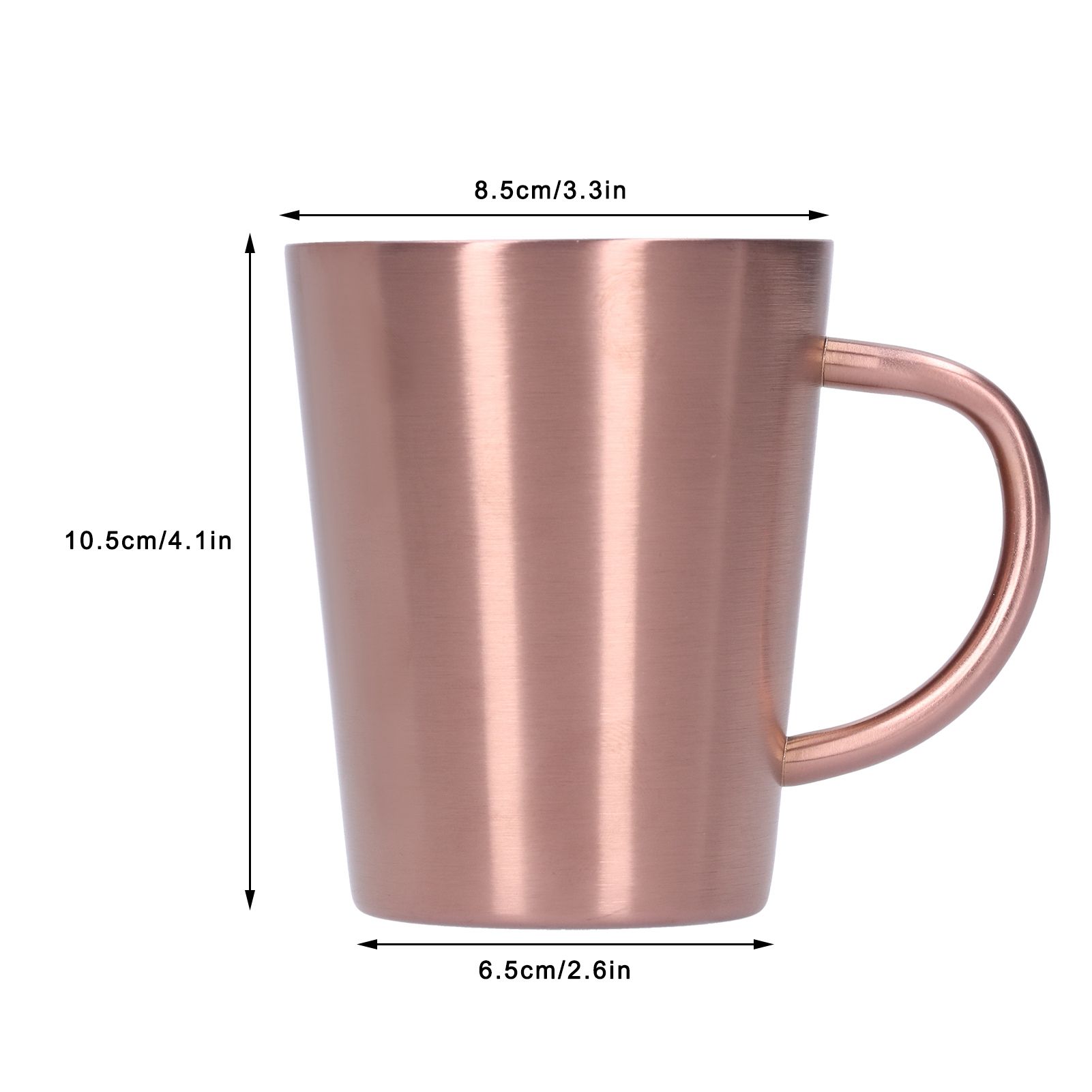 340ml 304 Stainless Steel Beer Mug Coffee Water Cup with Handgrip Double Wall view 14