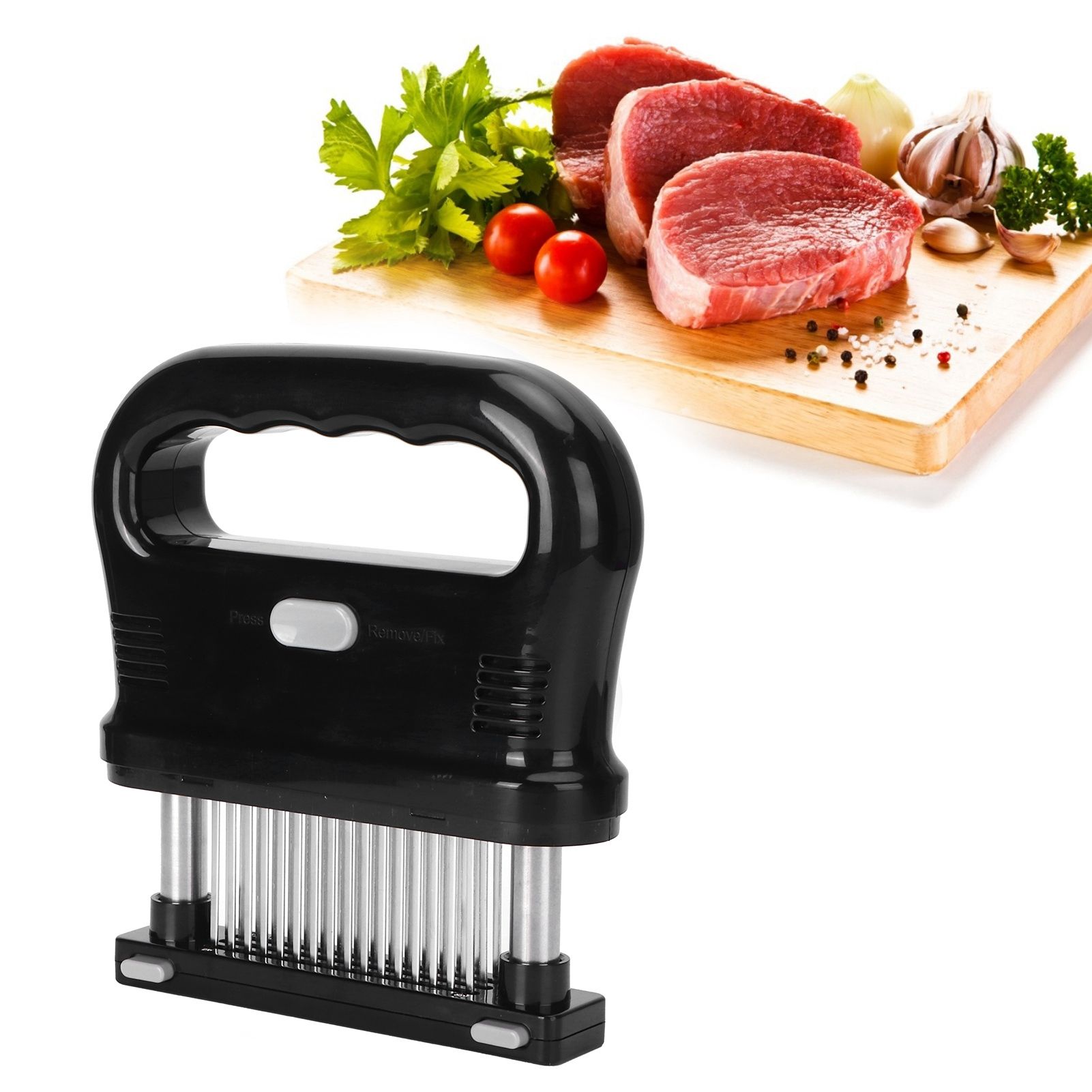 Detachable Meat Tenderizer Tool with 48 Needles Meat Hammer for Chicken Pork view 9