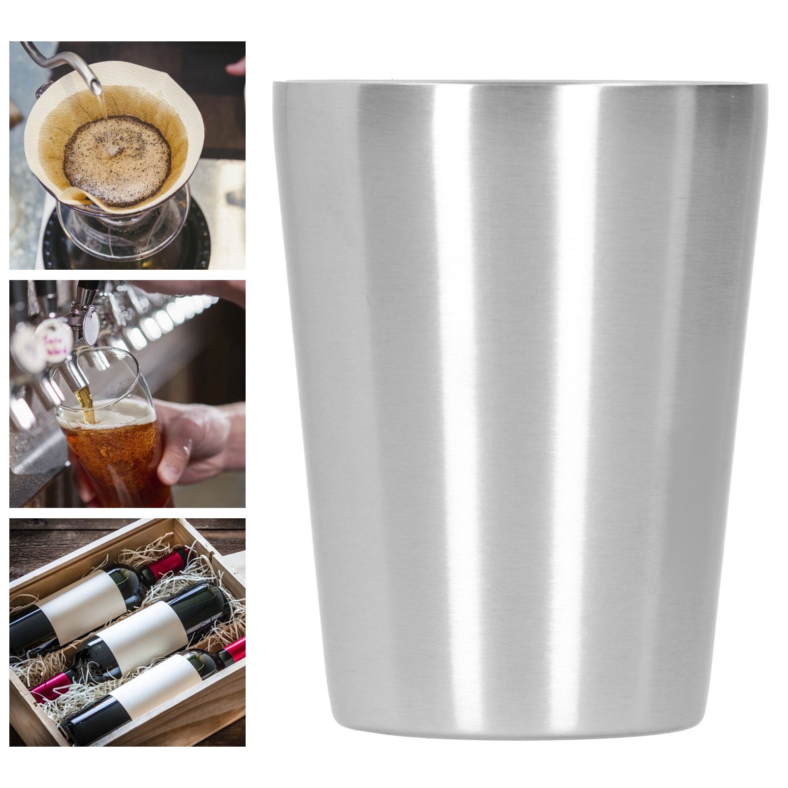 260ml Water Cup Stainless Steel Double Layer Beer Mug Drinkware for Kitchen view 10