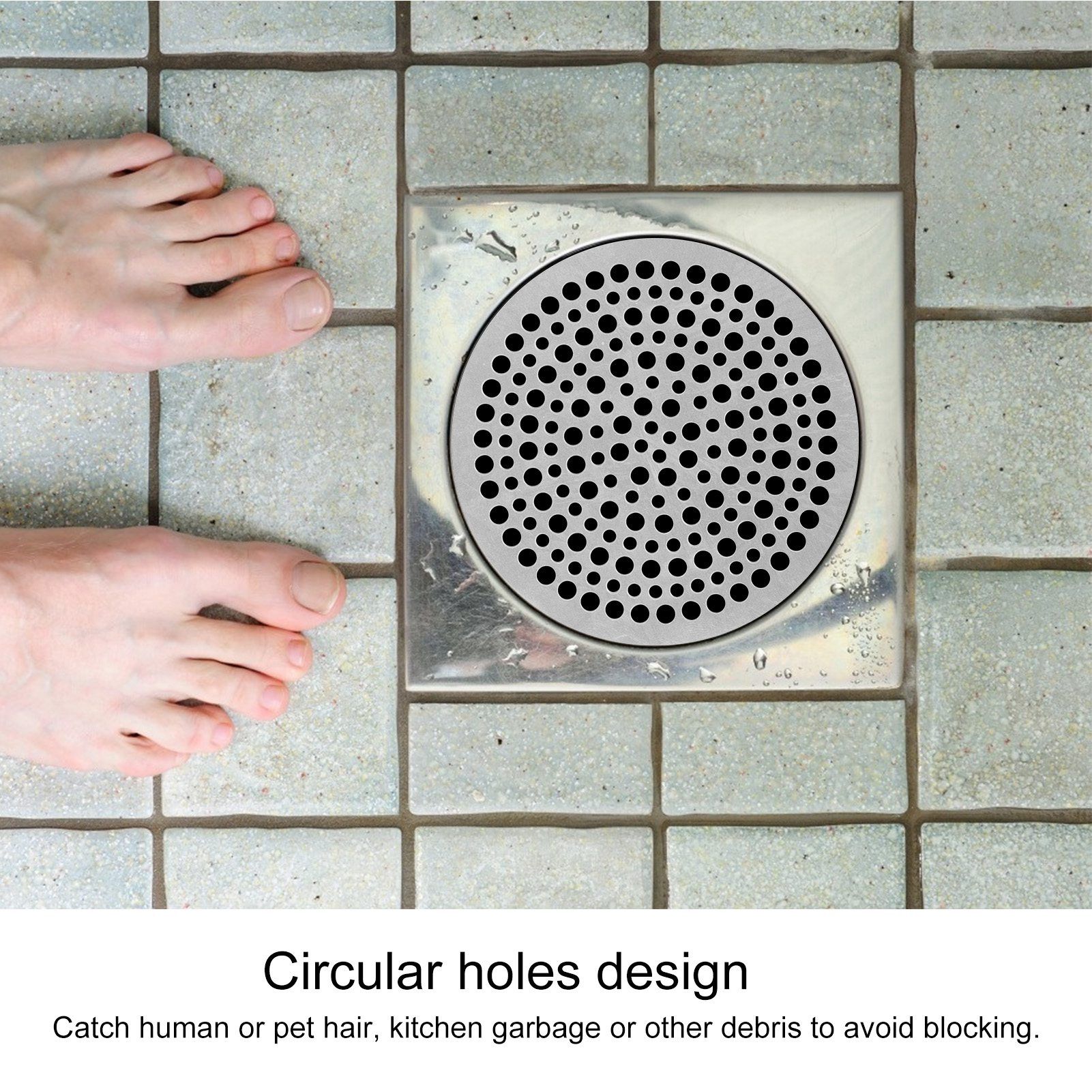 Floor Drain Filter Stainless Steel Round Drainage Shower Strainer Mesh Piece view 13