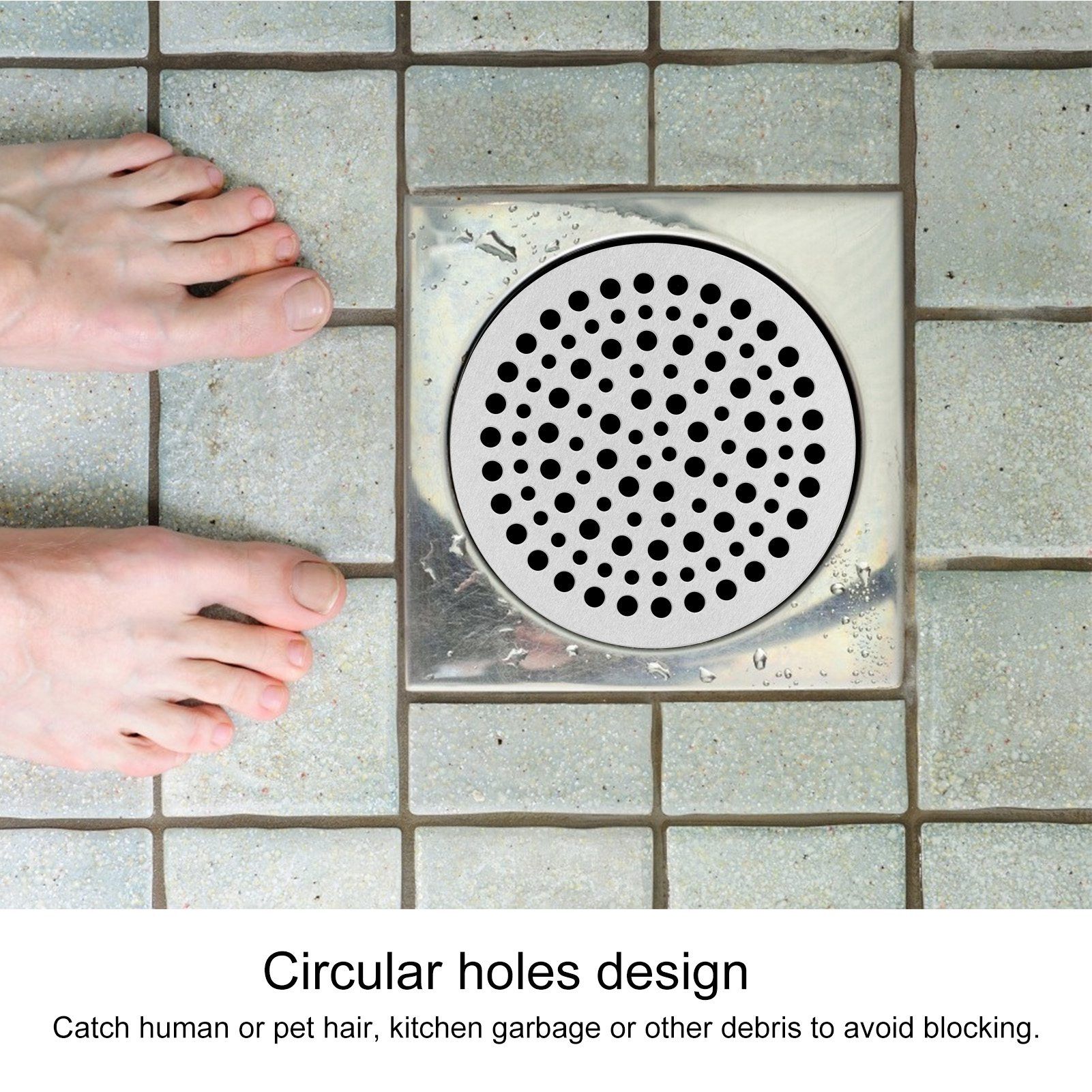 Floor Drain Filter Stainless Steel Round Drainage Shower Strainer Mesh Piece view 13