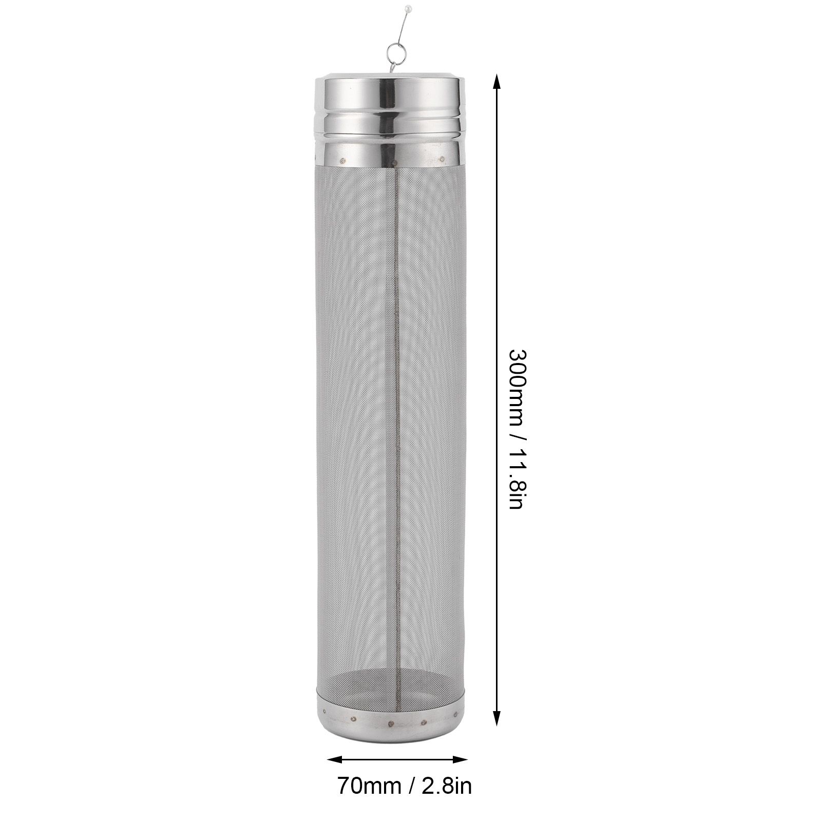 Stainless Steel Beer Filter Mesh Beer Strainer Filter for Home Brewing 70 x 300mm view 13