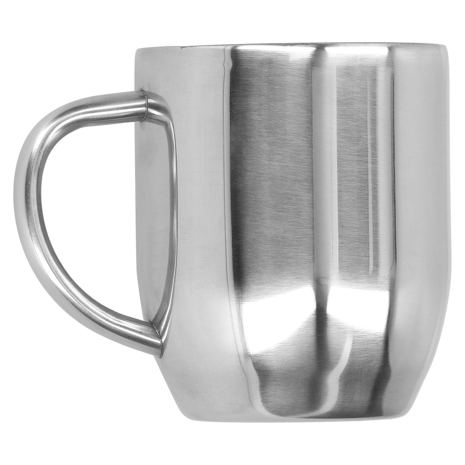 304 Stainless Steel DoubleLayer Coffee Cup Thickening Handle Mark Cup 350ml view 3