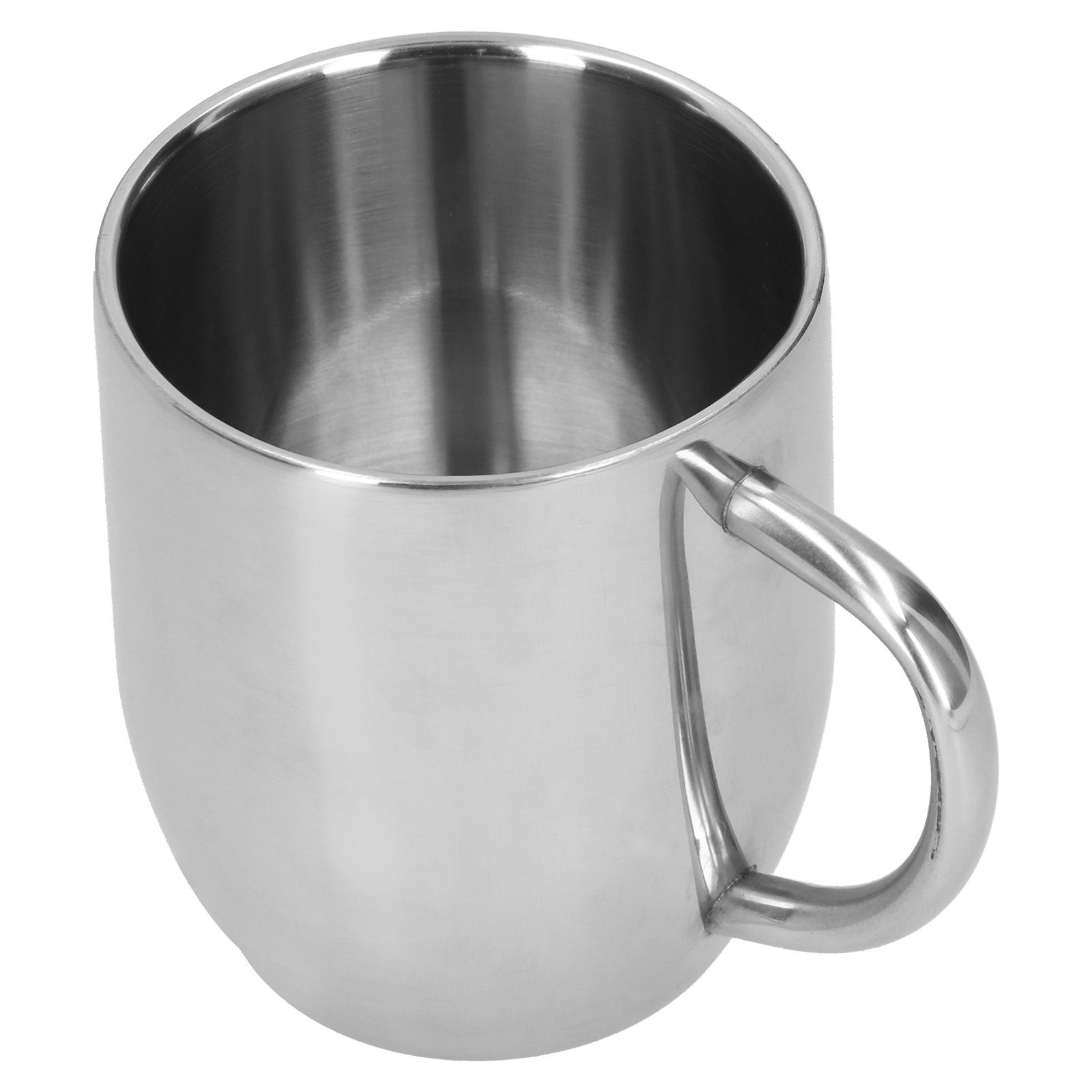 304 Stainless Steel DoubleLayer Coffee Cup Thickening Handle Mark Cup 350ml view 4