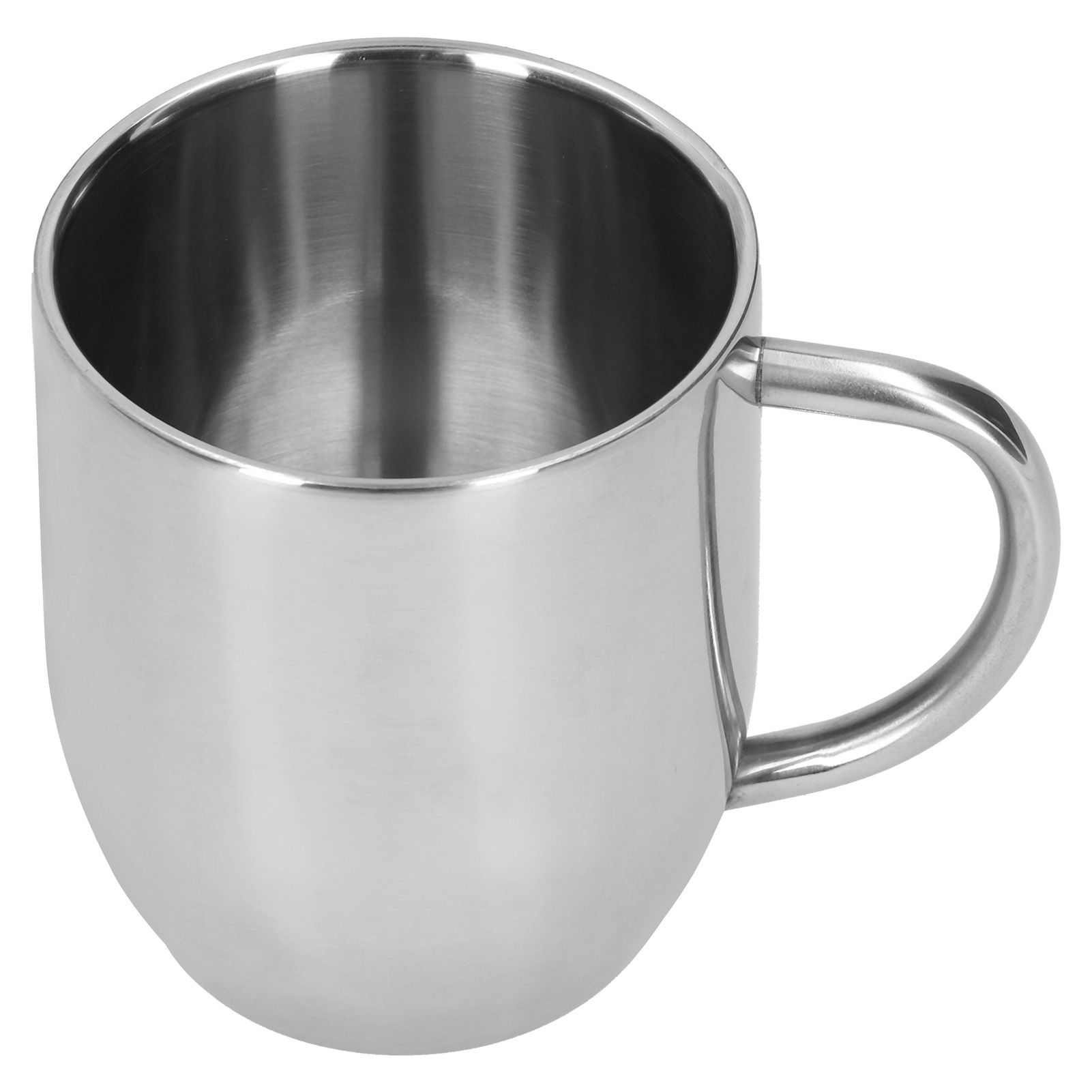 304 Stainless Steel DoubleLayer Coffee Cup Thickening Handle Mark Cup 350ml view 5