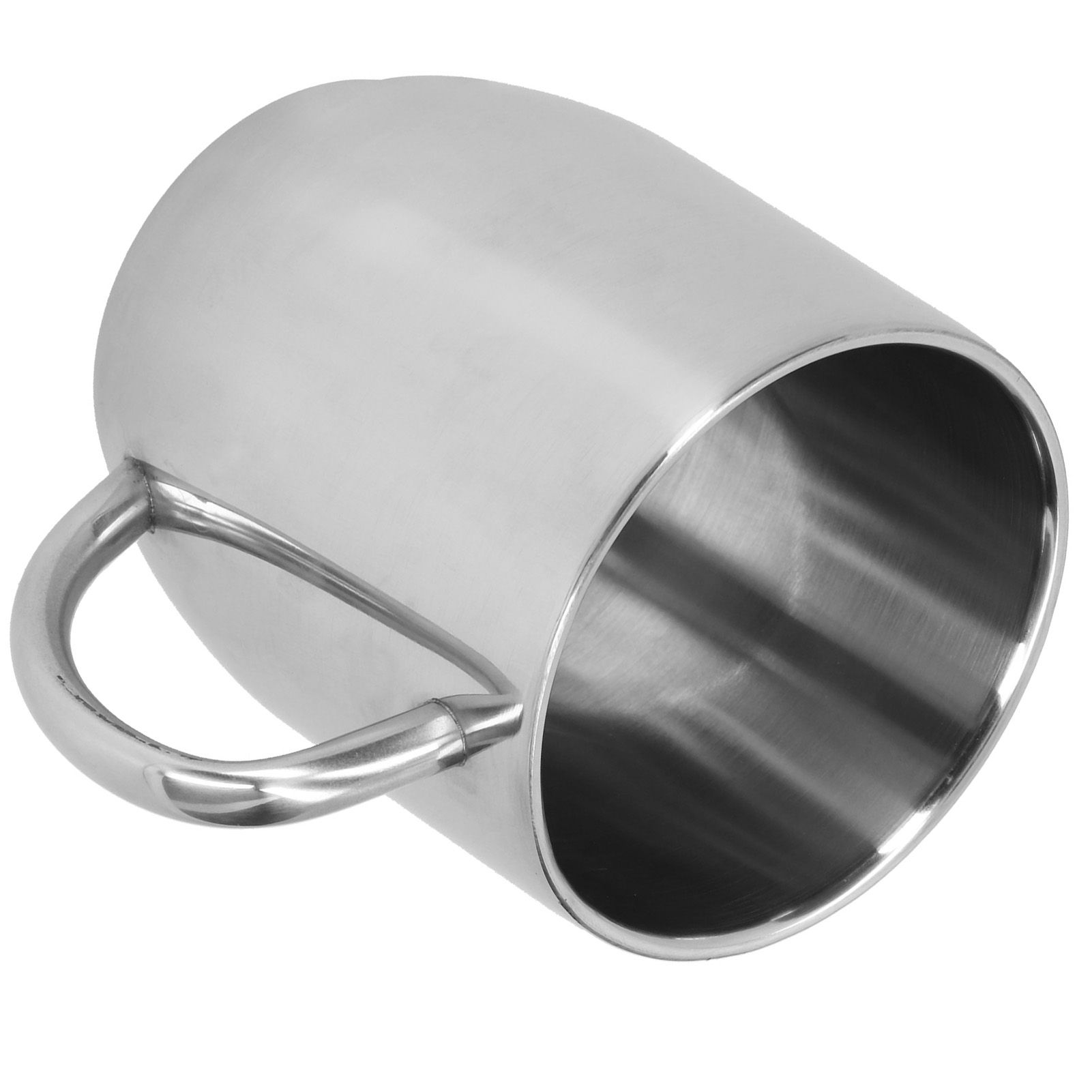 304 Stainless Steel DoubleLayer Coffee Cup Thickening Handle Mark Cup 350ml view 8