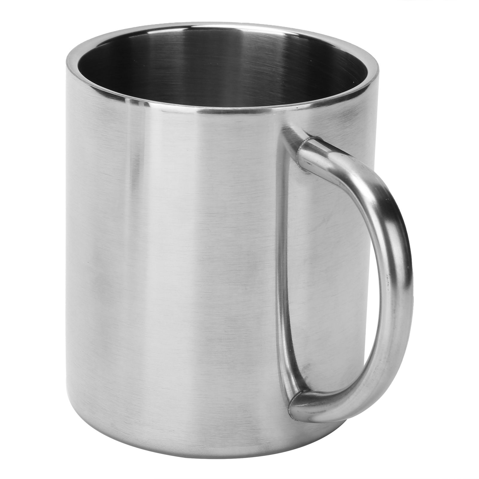 Mug Cup 304 Stainless Steel Sanding Mirror Finish Portable Coffee Cup with view 5