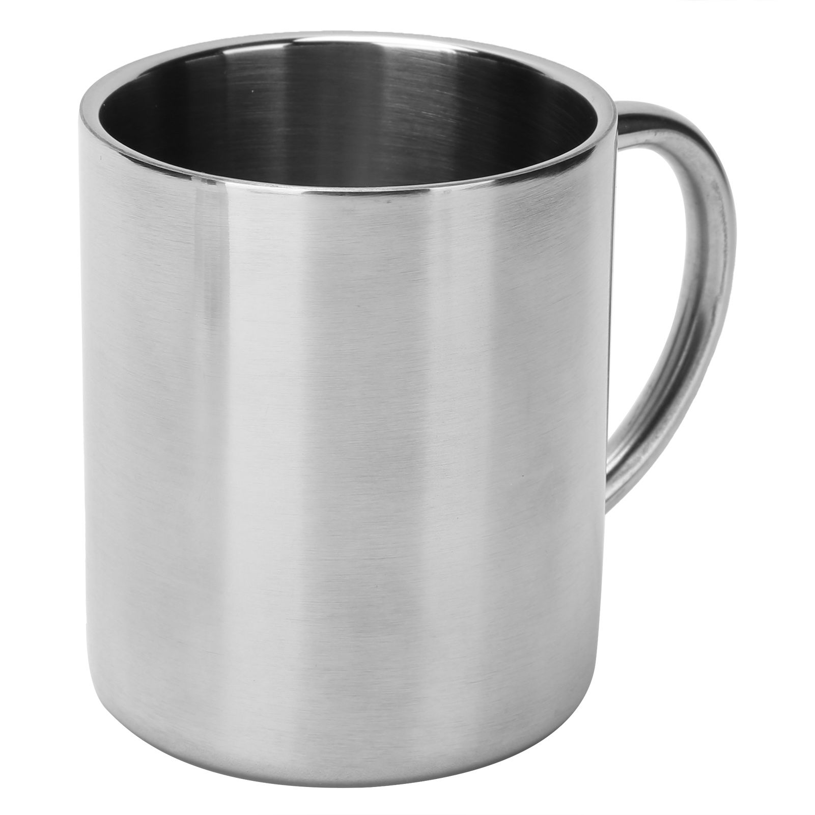 Mug Cup 304 Stainless Steel Sanding Mirror Finish Portable Coffee Cup with view 6