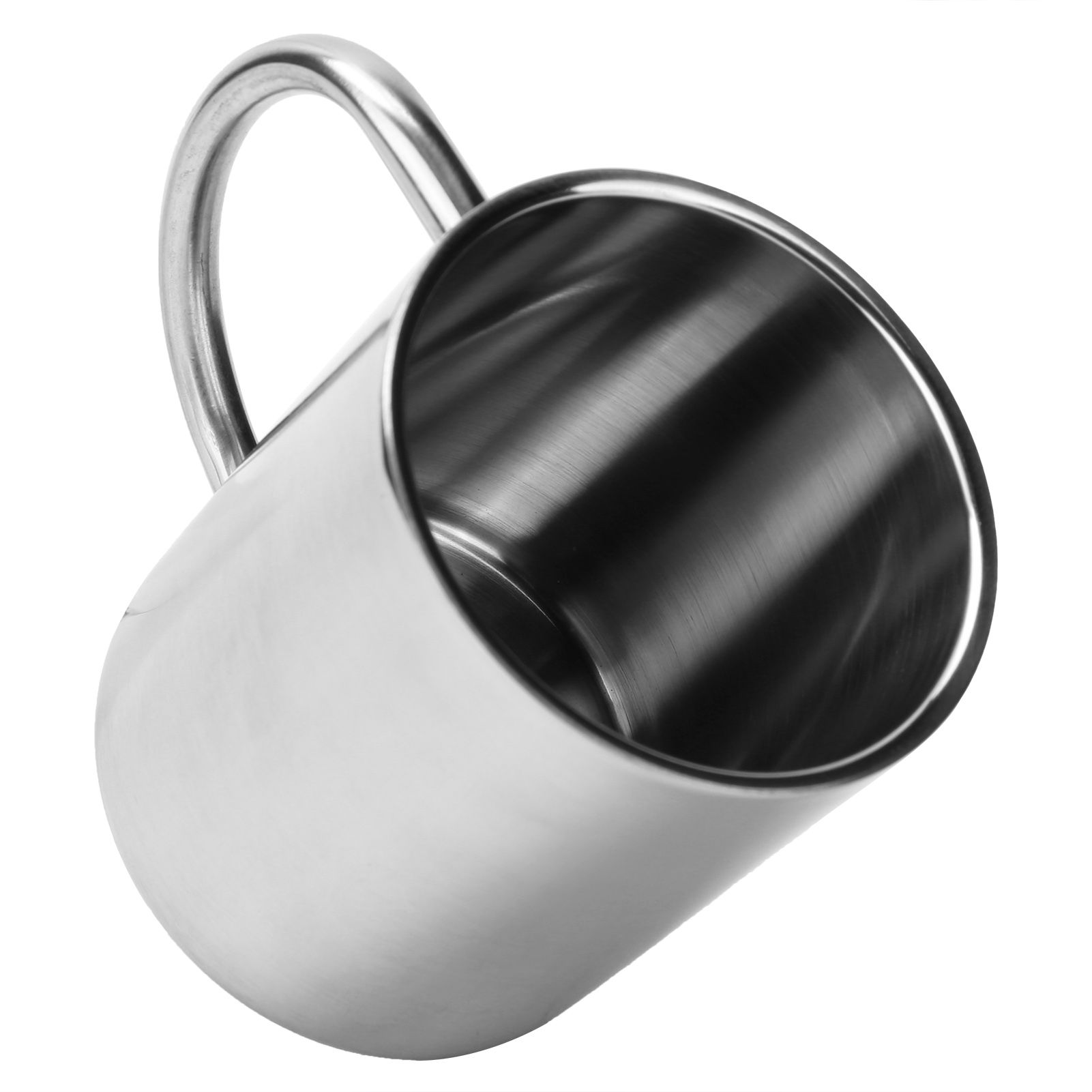 Mug Cup 304 Stainless Steel Sanding Mirror Finish Portable Coffee Cup with view 7