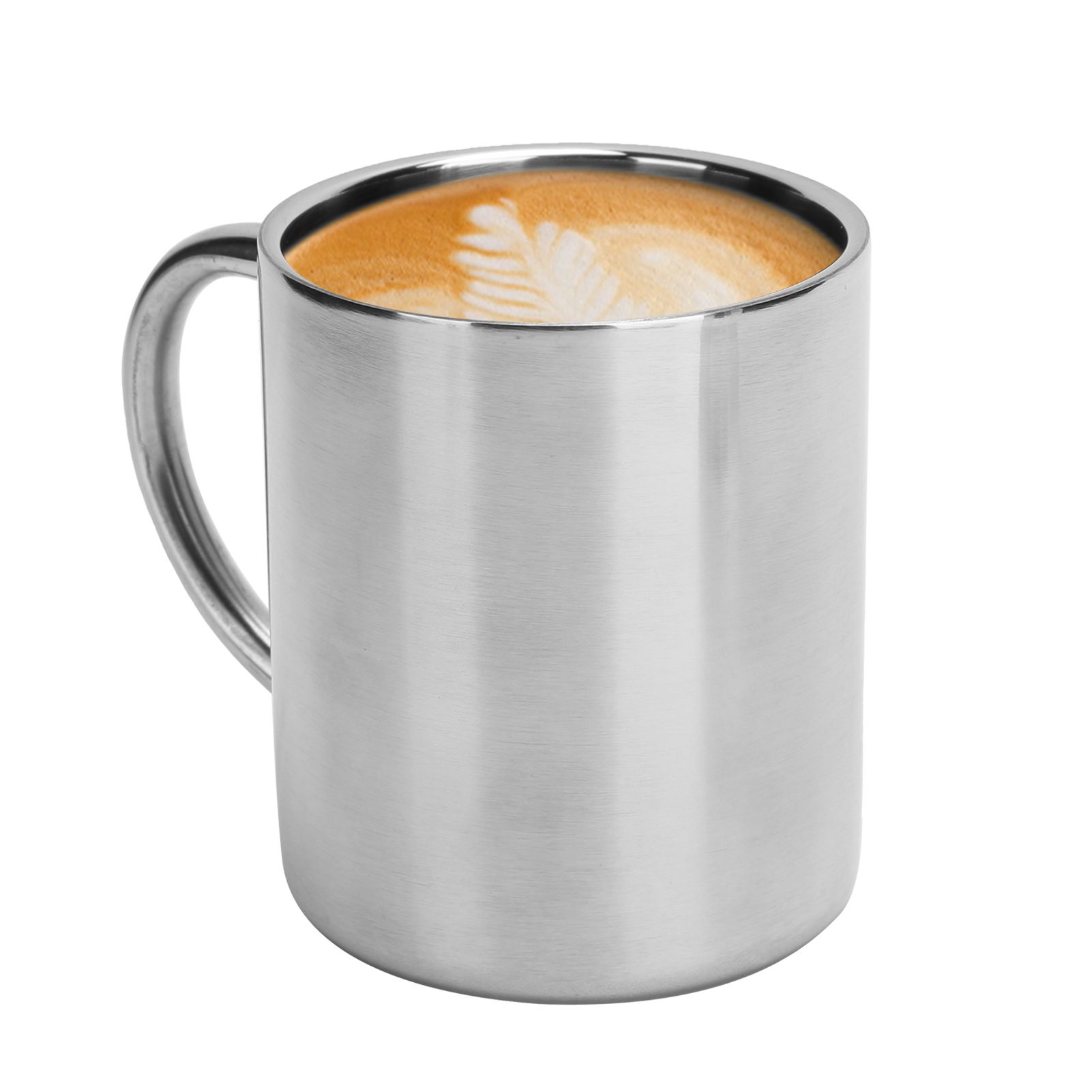 Mug Cup 304 Stainless Steel Sanding Mirror Finish Portable Coffee Cup with view 9