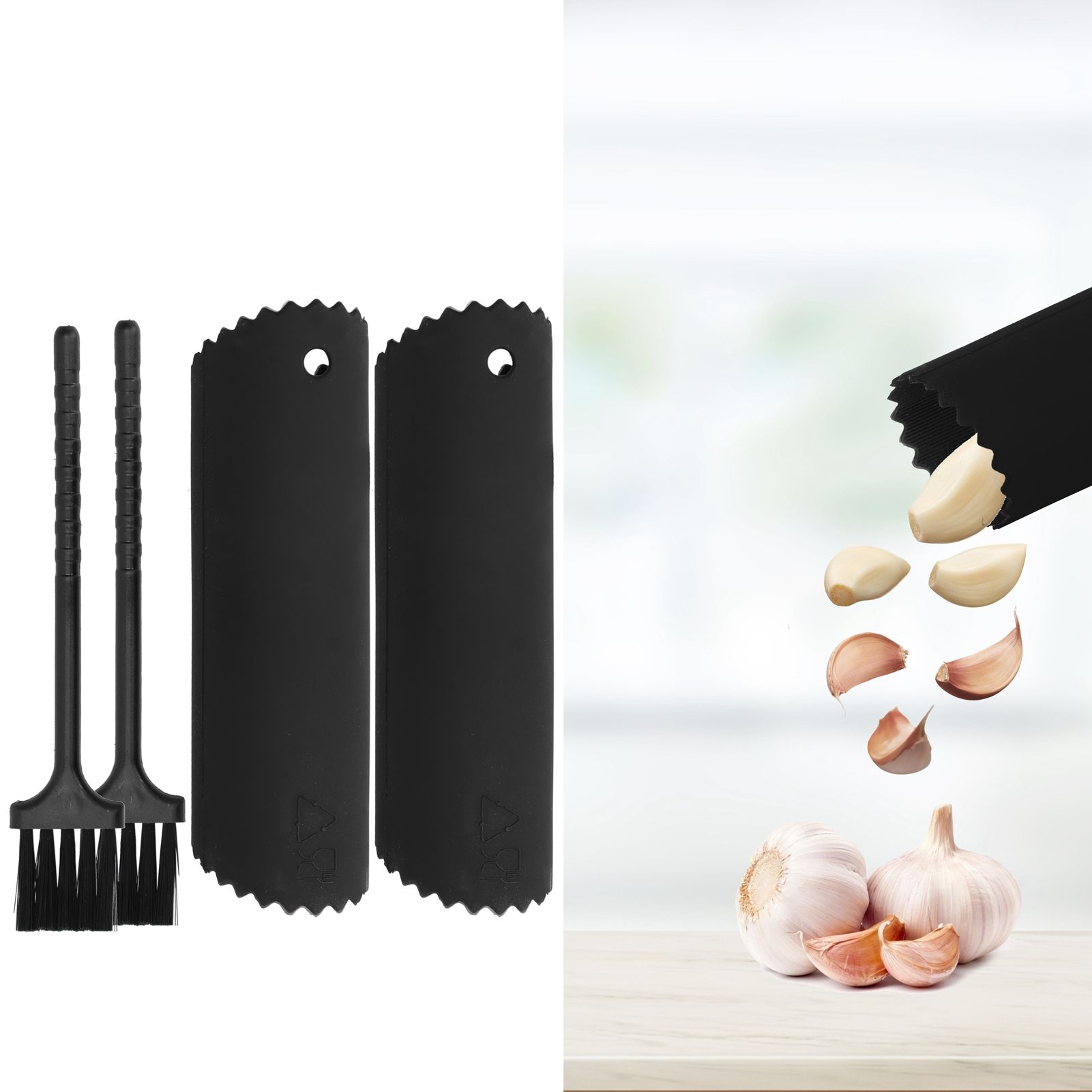 Garlic Peeler Sets Peeling Roller Tube Brush Food Grade Silicone OdorFree view 9