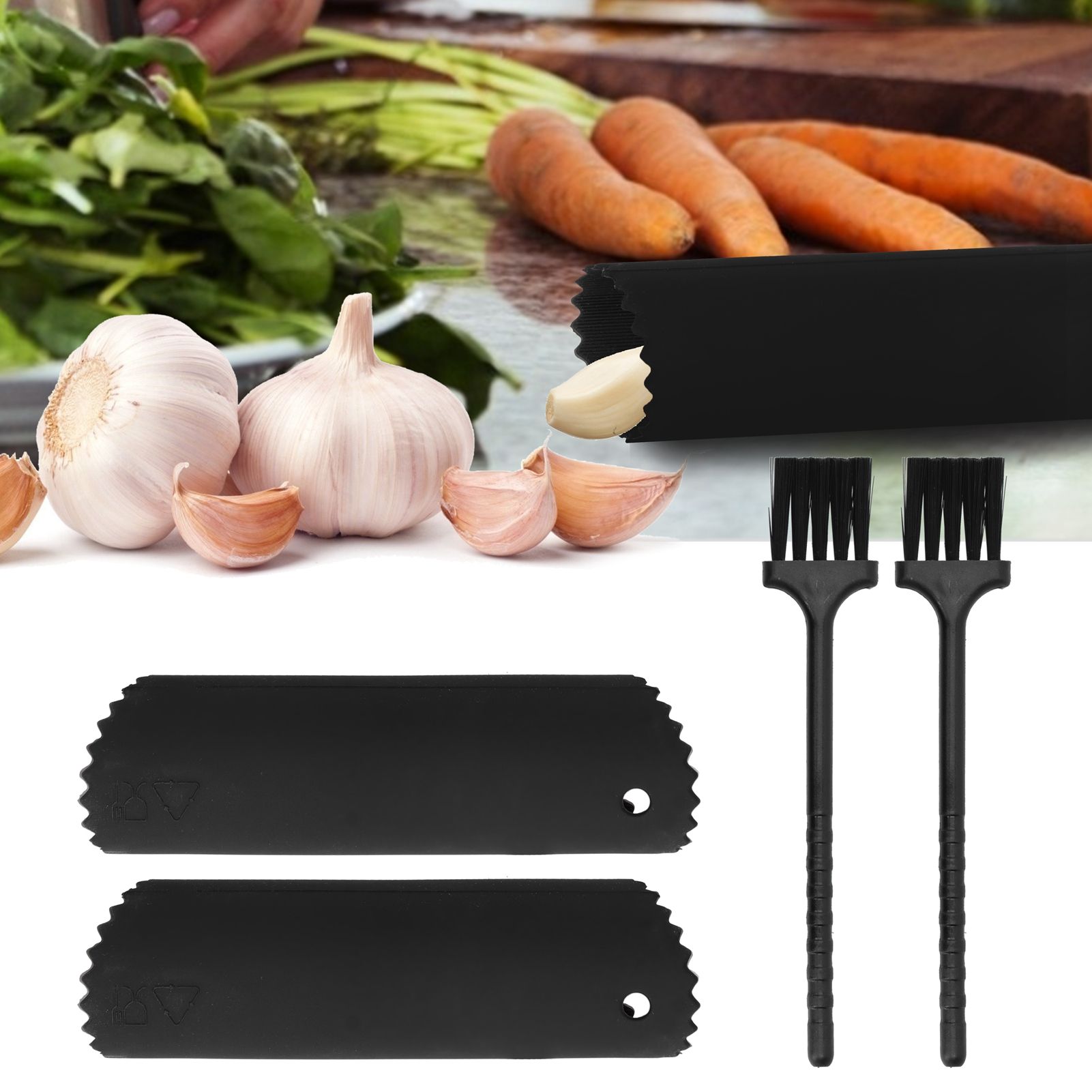 Garlic Peeler Sets Peeling Roller Tube Brush Food Grade Silicone OdorFree view 10