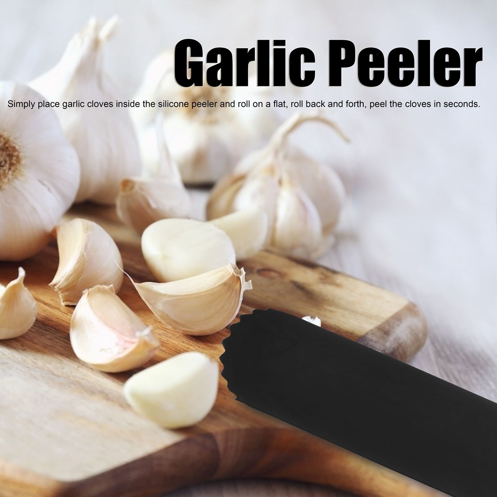 Garlic Peeler Sets Peeling Roller Tube Brush Food Grade Silicone OdorFree view 12