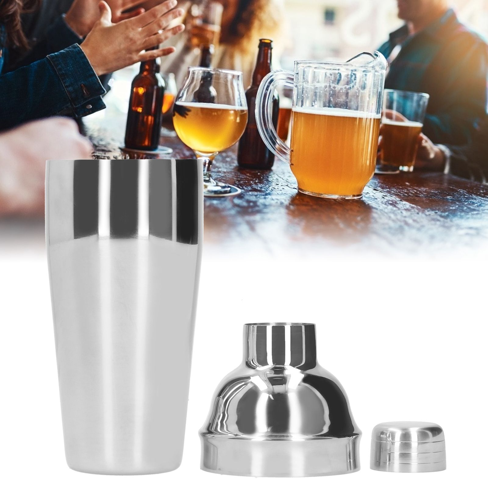 Stainless Steel Cocktail Shaker Shaking Tool for Bar Coffee Shop Supplies view 9