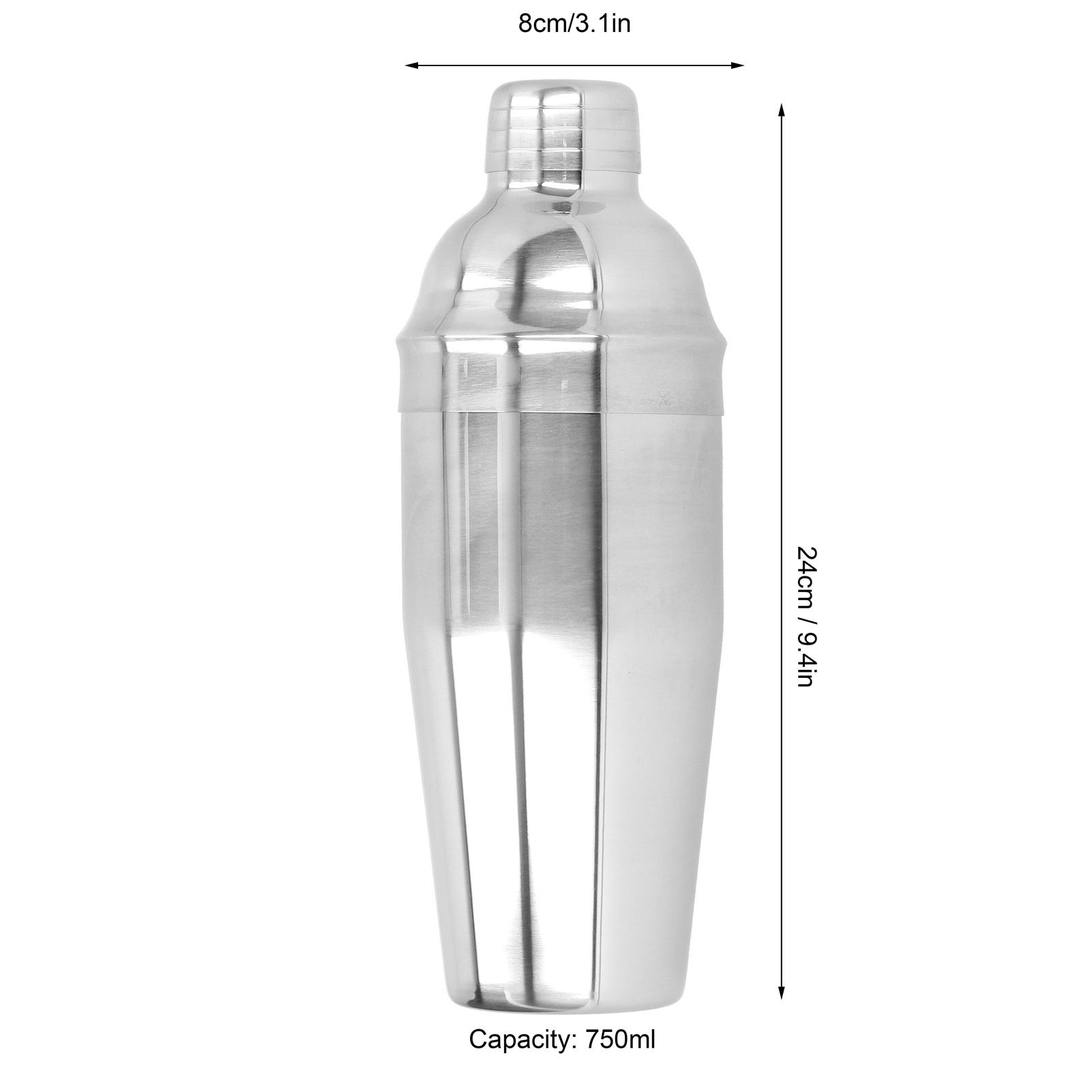 Stainless Steel Cocktail Shaker Shaking Tool for Bar Coffee Shop Supplies view 11