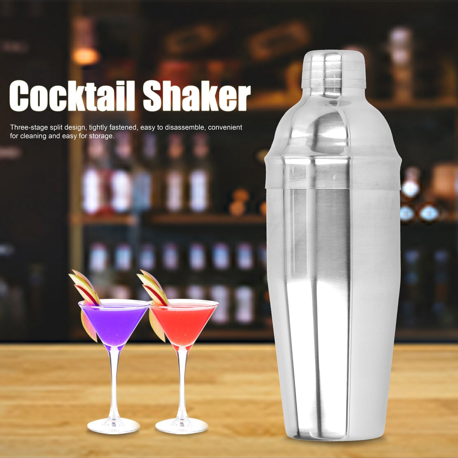 Stainless Steel Cocktail Shaker Shaking Tool for Bar Coffee Shop Supplies view 12
