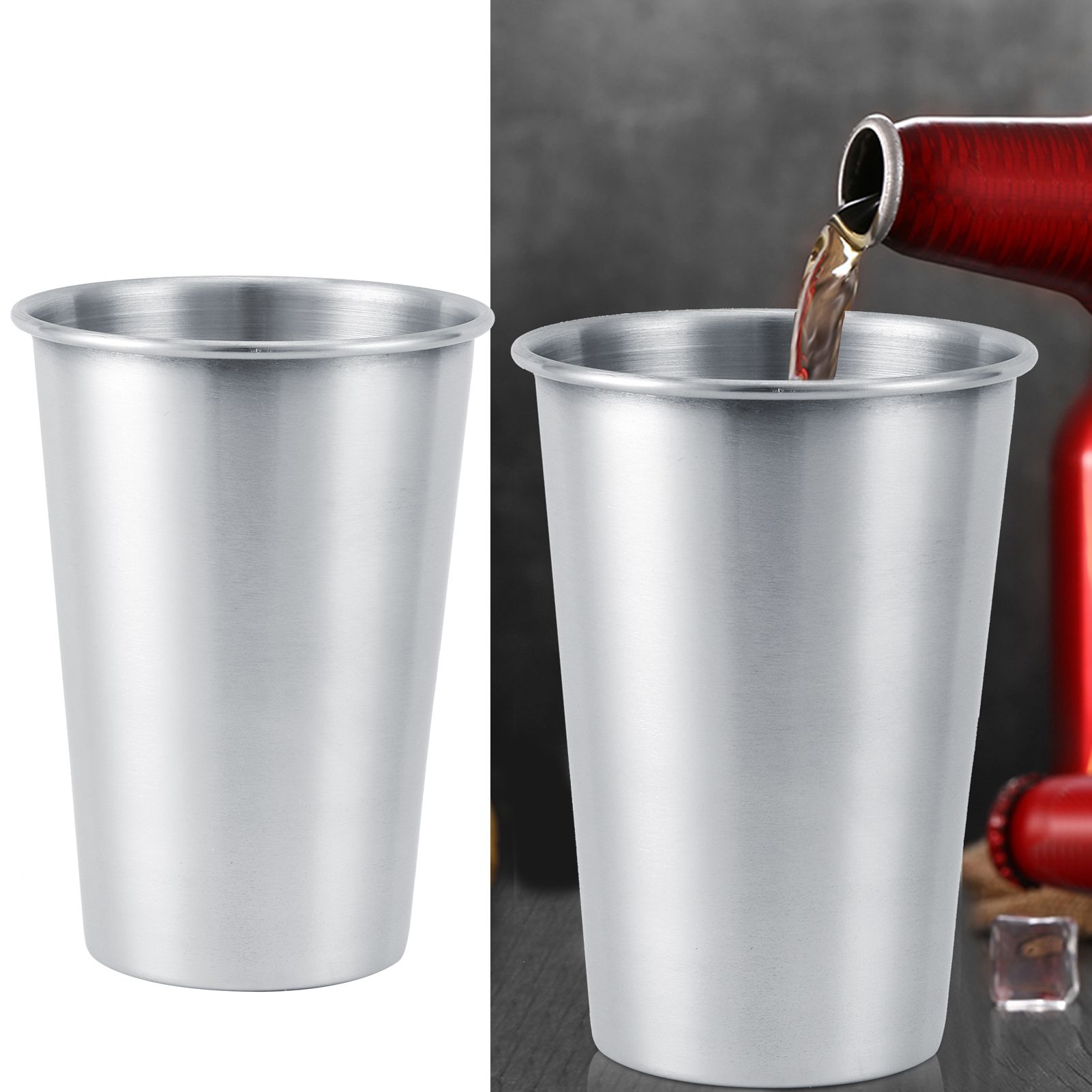 Stainless Steel Beer Cup Wine Cup Coffee Tea Milk Mug Drinking Supplies for view 10