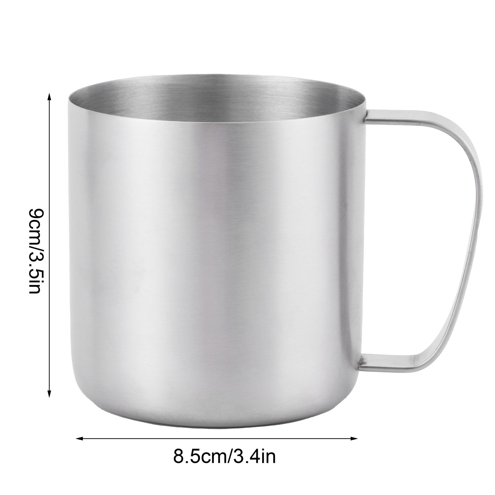 480ml Sanding Beer Mug 304 Stainless Steel Outdoor Water Cup Coffee Cup for view 14