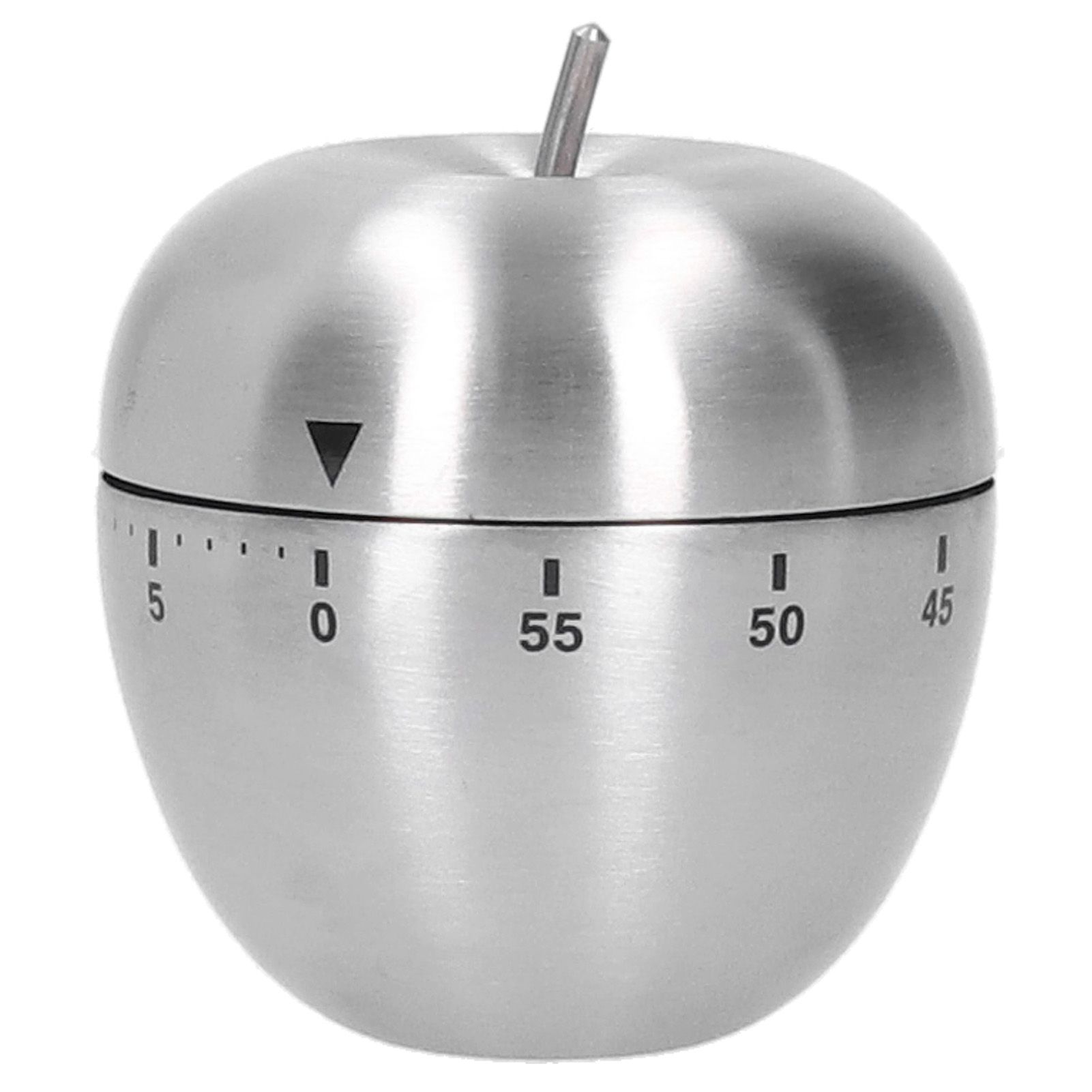 Apple Shaped Timer Stainless Steel Mechanical Cooking Countdown Alarm Timer view 3