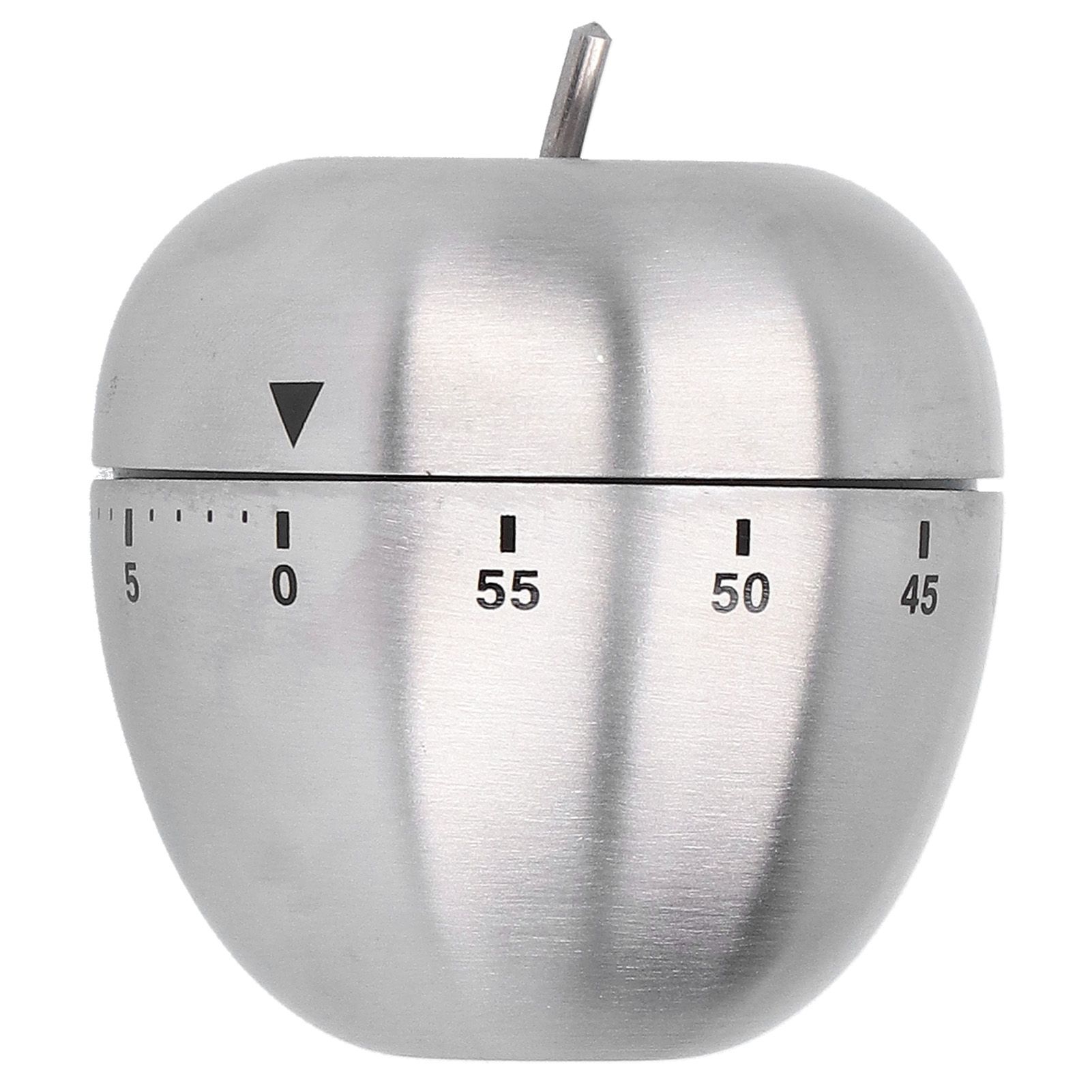 Apple Shaped Timer Stainless Steel Mechanical Cooking Countdown Alarm Timer view 4
