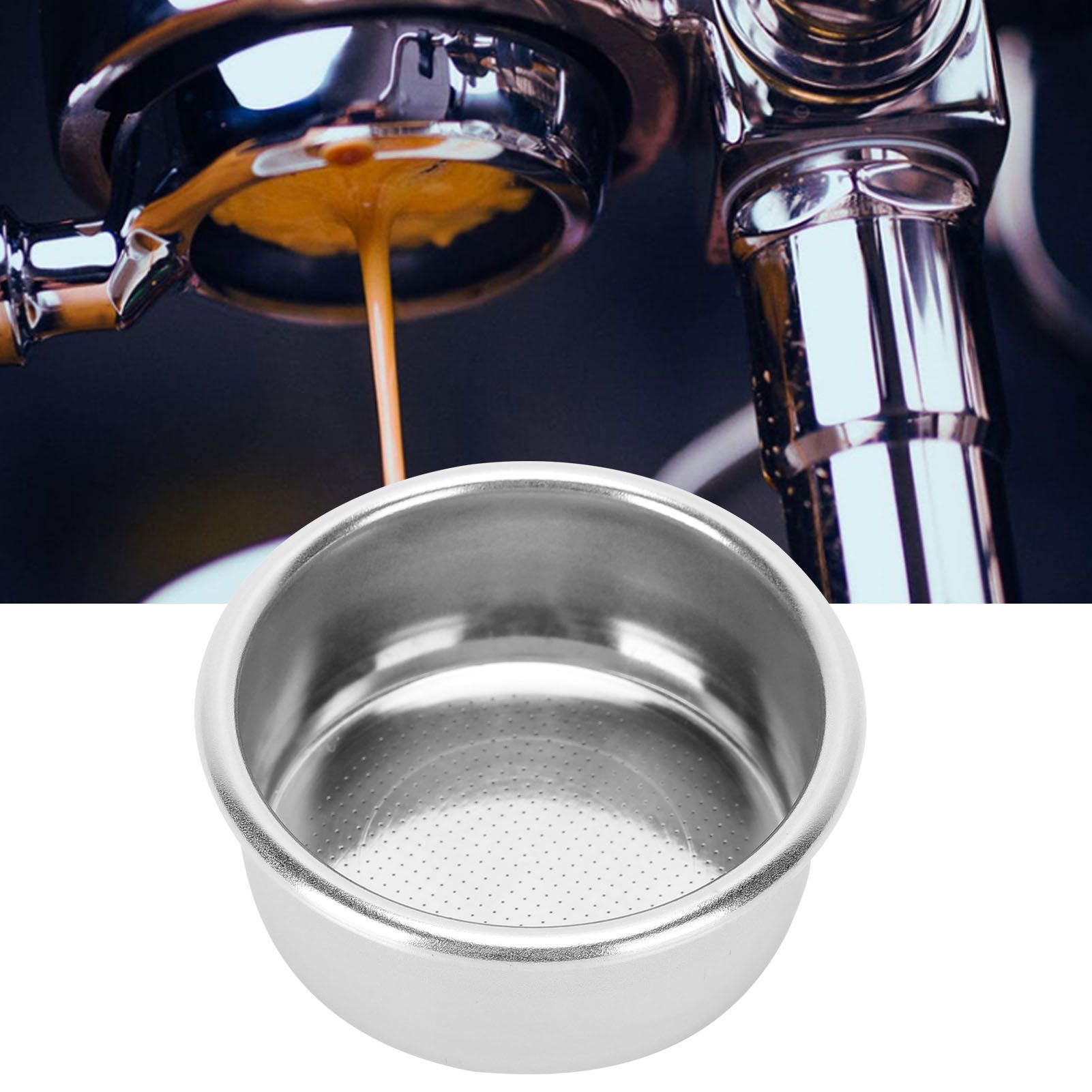 Coffee Filter Mesh Basket No Pressure Strainer Powder Bowl Coffee Machine view 9