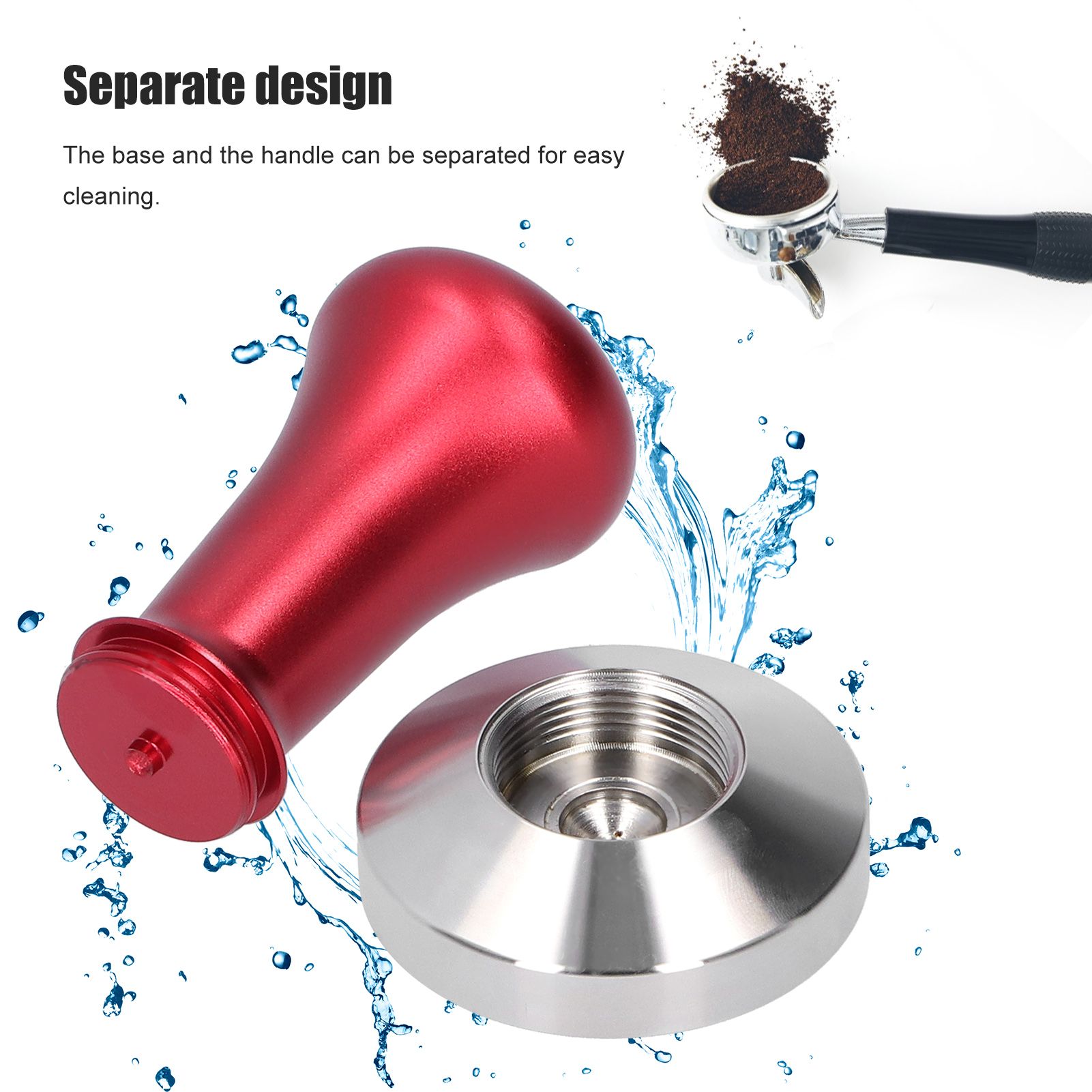 Coffee Tamper Flat Bottom Powder Hand Press Hammer Coffee Making Accessories view 13