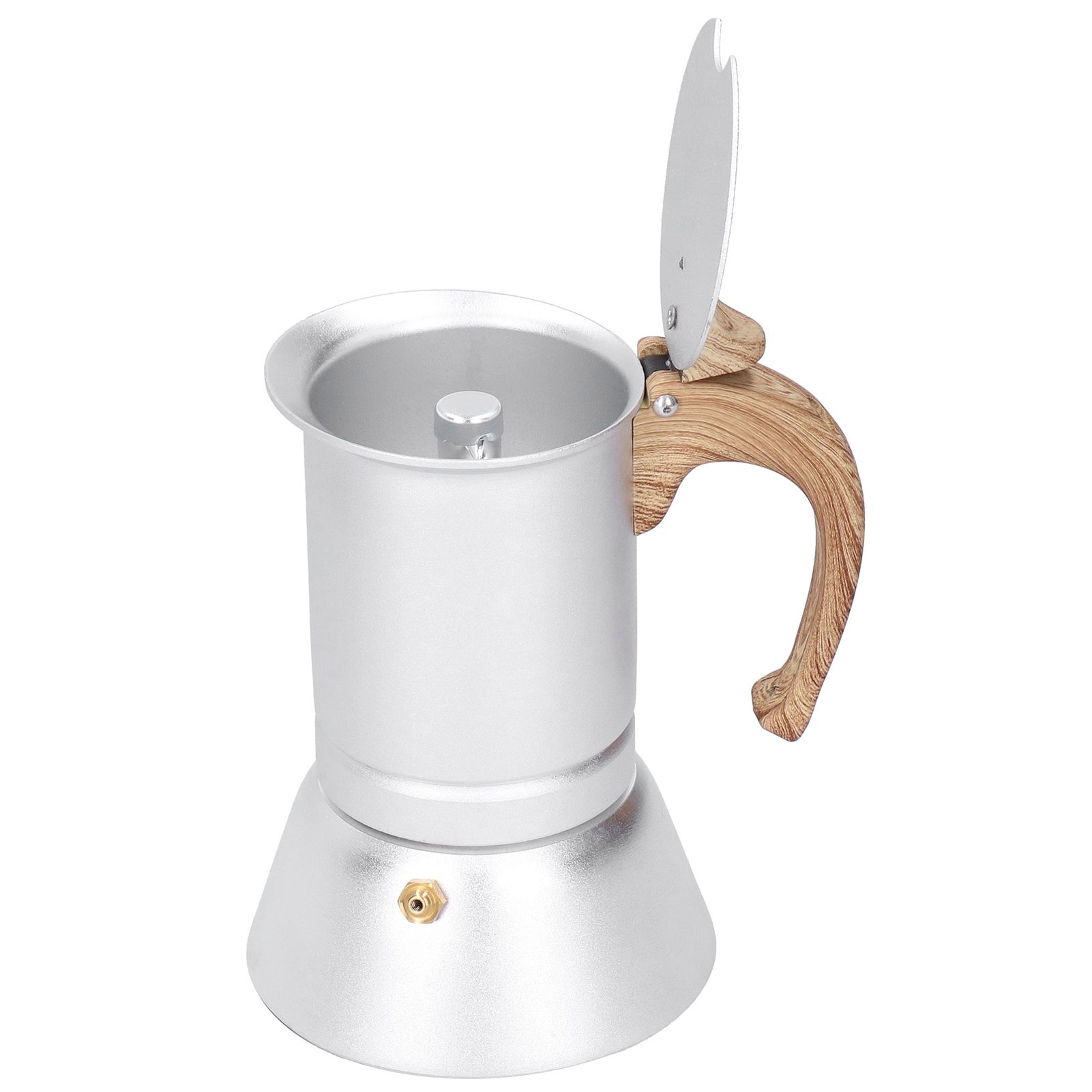 150ml Coffee Maker Moka Pot Stainless Steel Coffee Pot Induction Cooker Use view 2