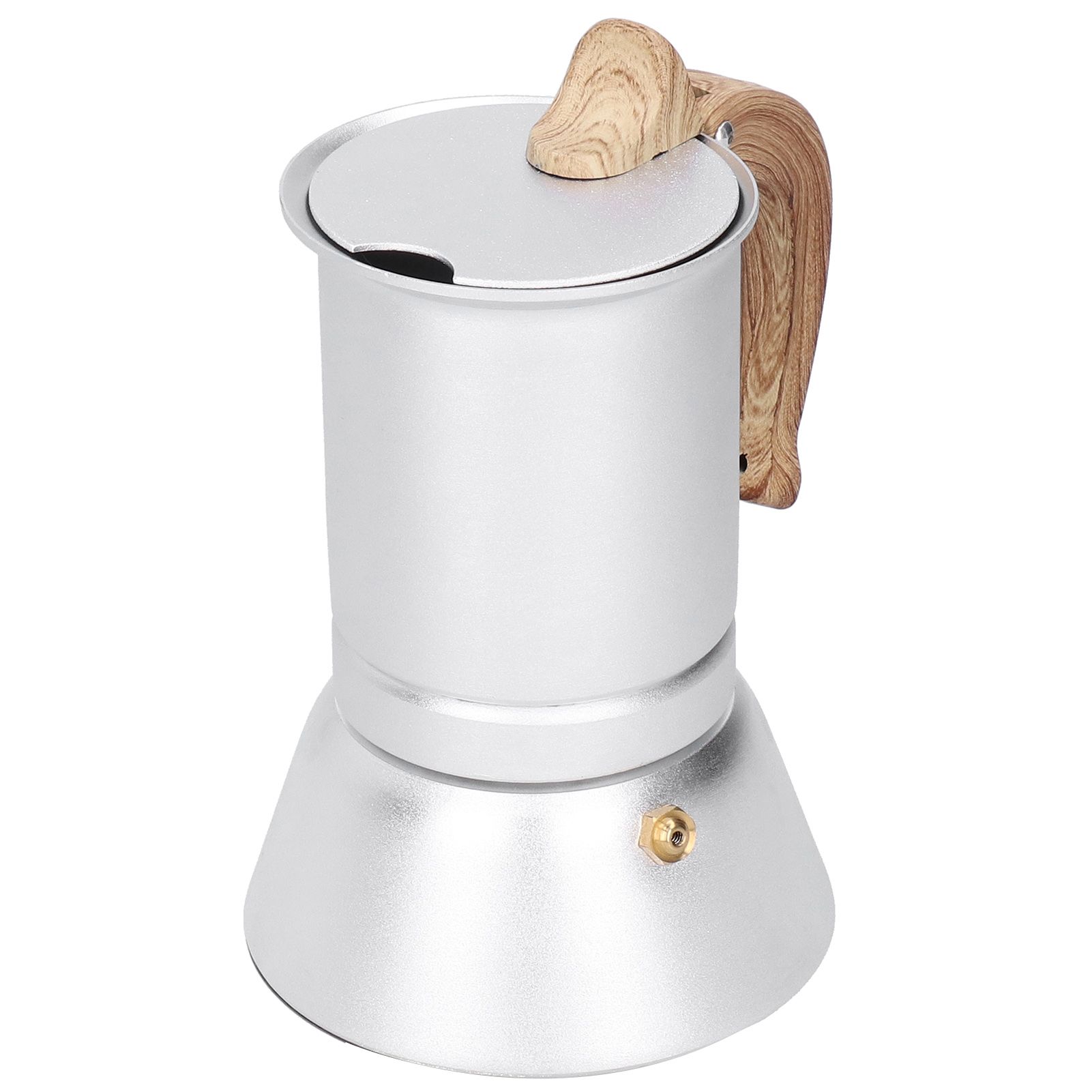 150ml Coffee Maker Moka Pot Stainless Steel Coffee Pot Induction Cooker Use view 3