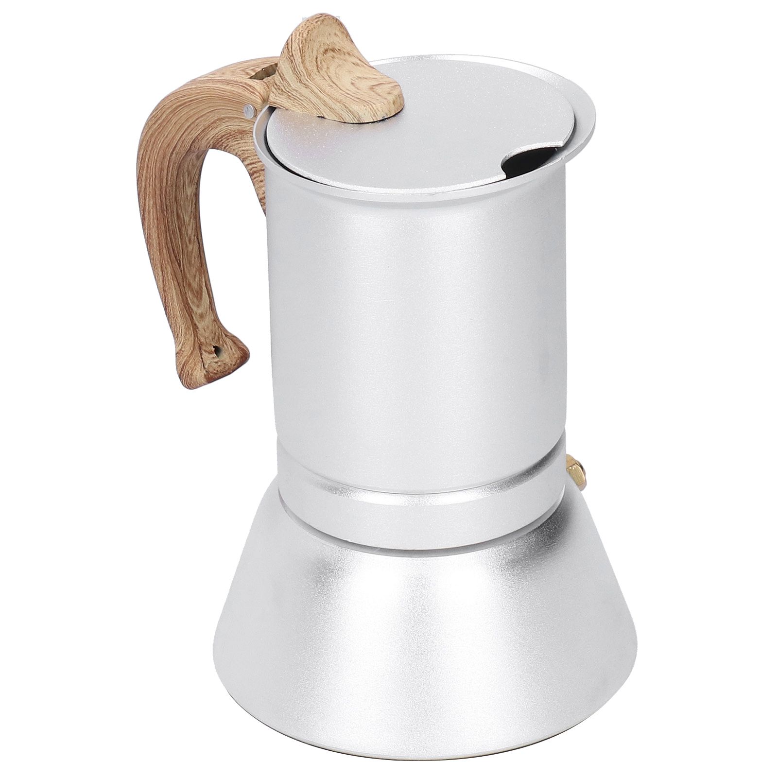 150ml Coffee Maker Moka Pot Stainless Steel Coffee Pot Induction Cooker Use view 5