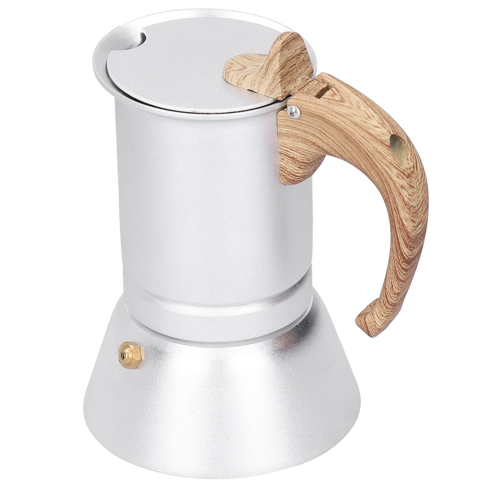 150ml Coffee Maker Moka Pot Stainless Steel Coffee Pot Induction Cooker Use view 6